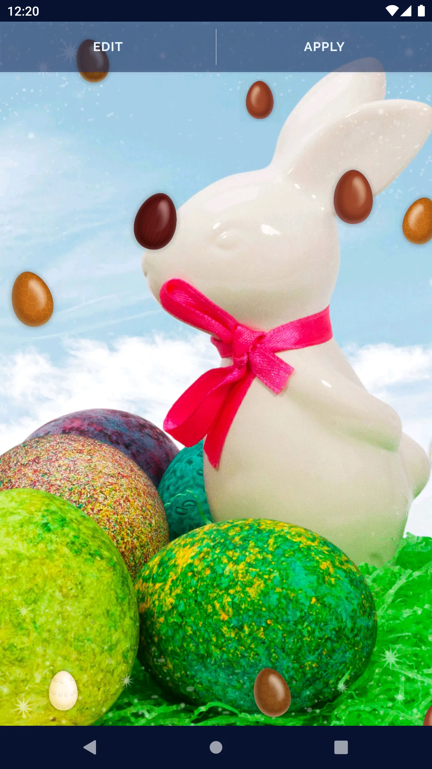 Chocolate Eggs Live Wallpaper | Indus Appstore | Screenshot