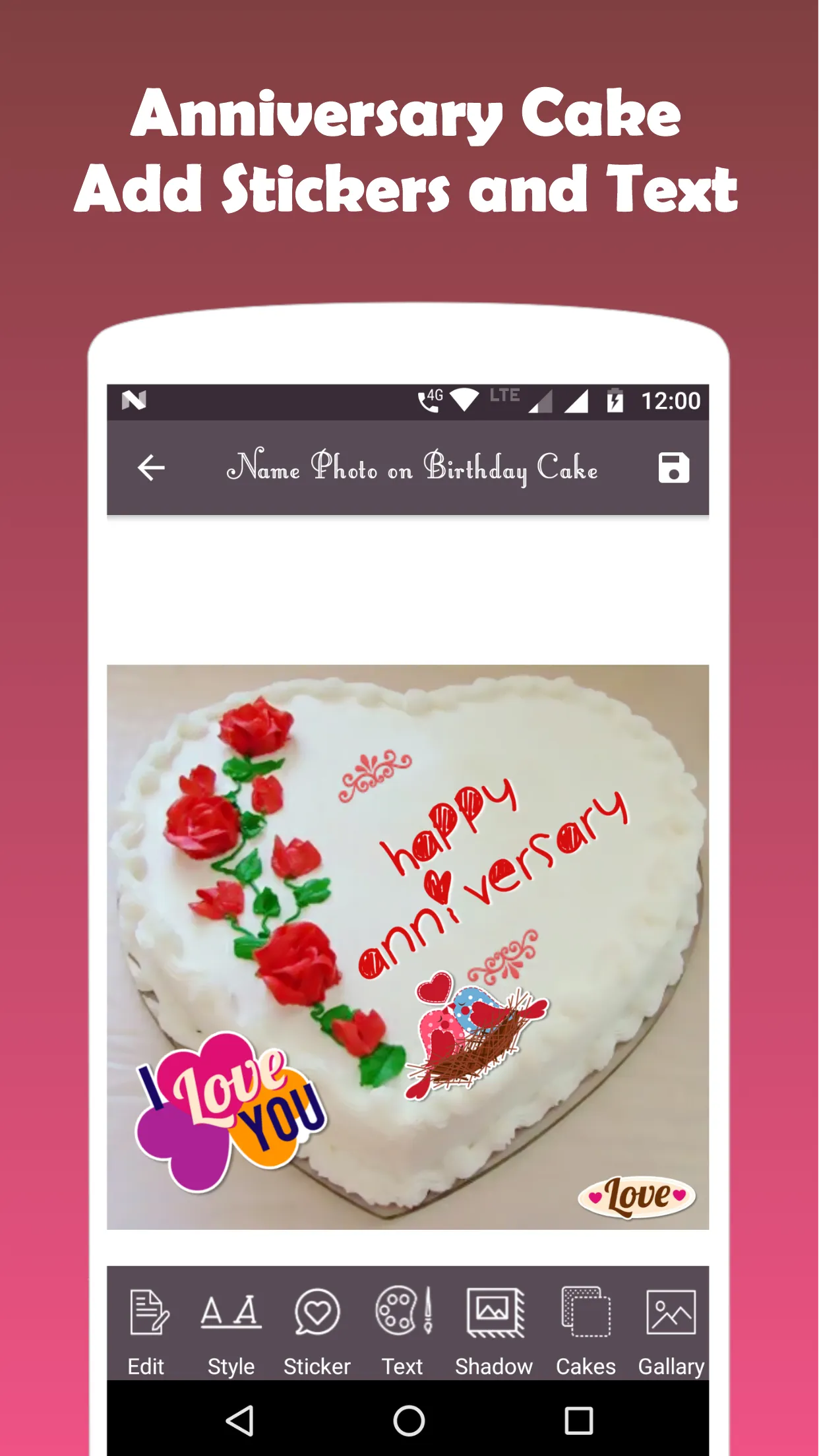 Name on Birthday Cake | Indus Appstore | Screenshot