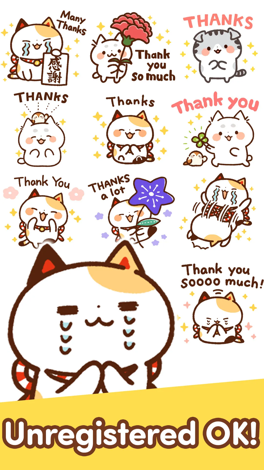 Emoji Stickers Lucky Cat | Indus Appstore | Screenshot