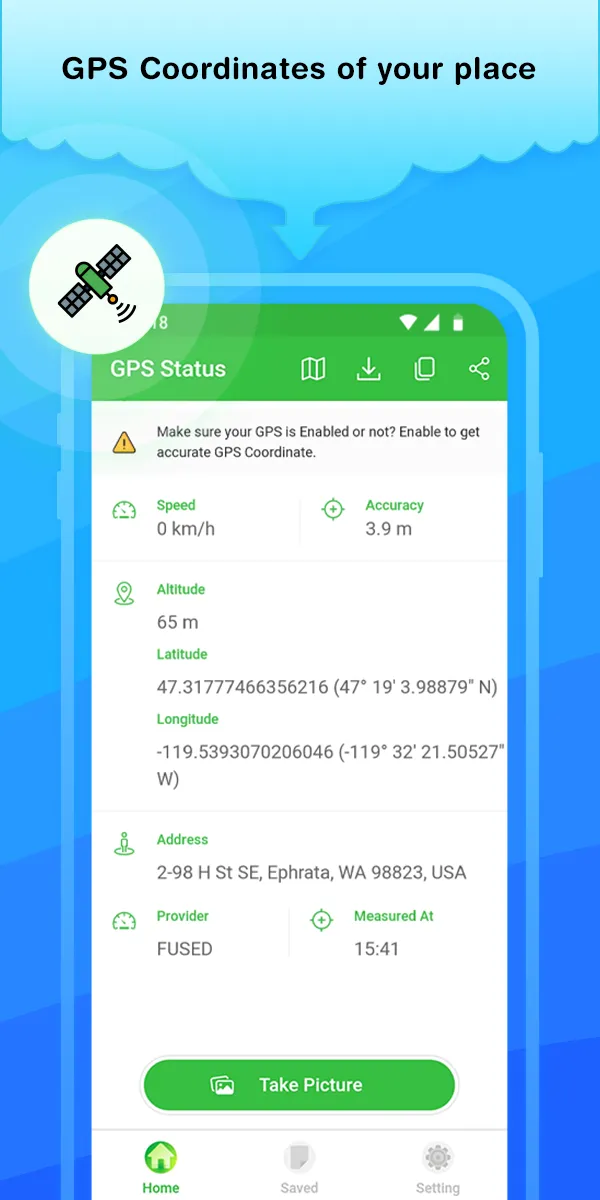 GPS Status: Send Geotag Photos | Indus Appstore | Screenshot