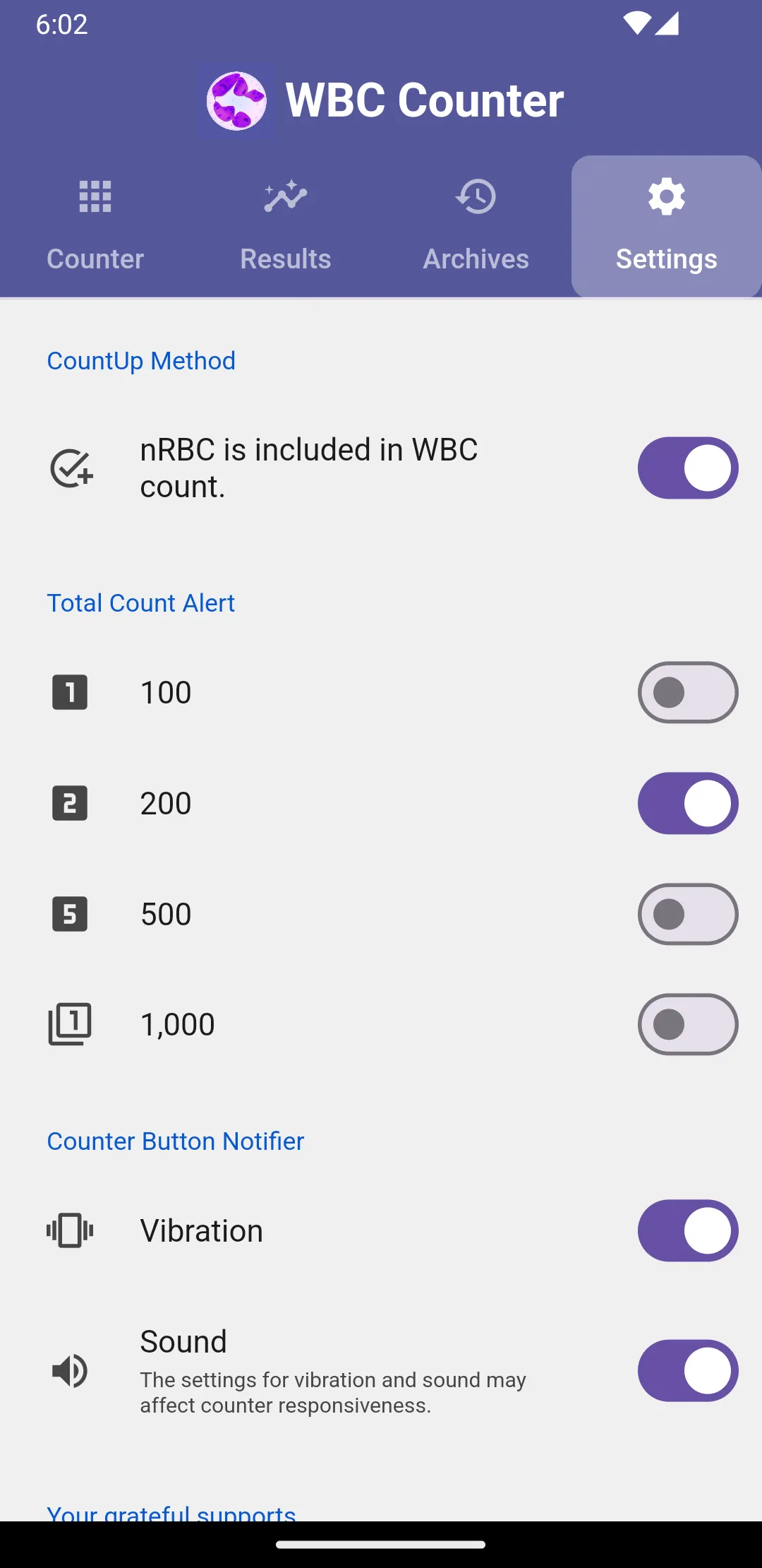 WBC Counter | Indus Appstore | Screenshot