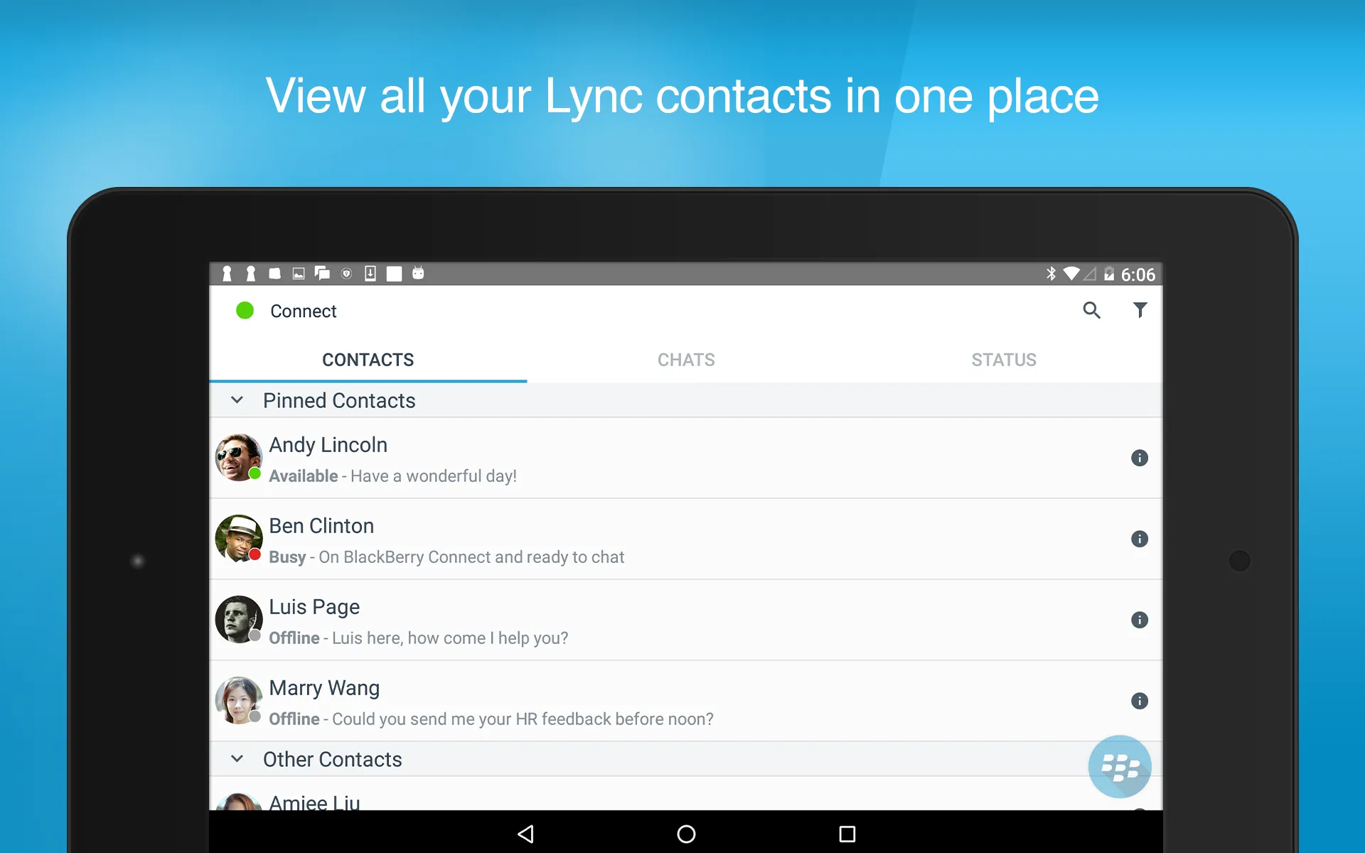 BlackBerry Connect | Indus Appstore | Screenshot
