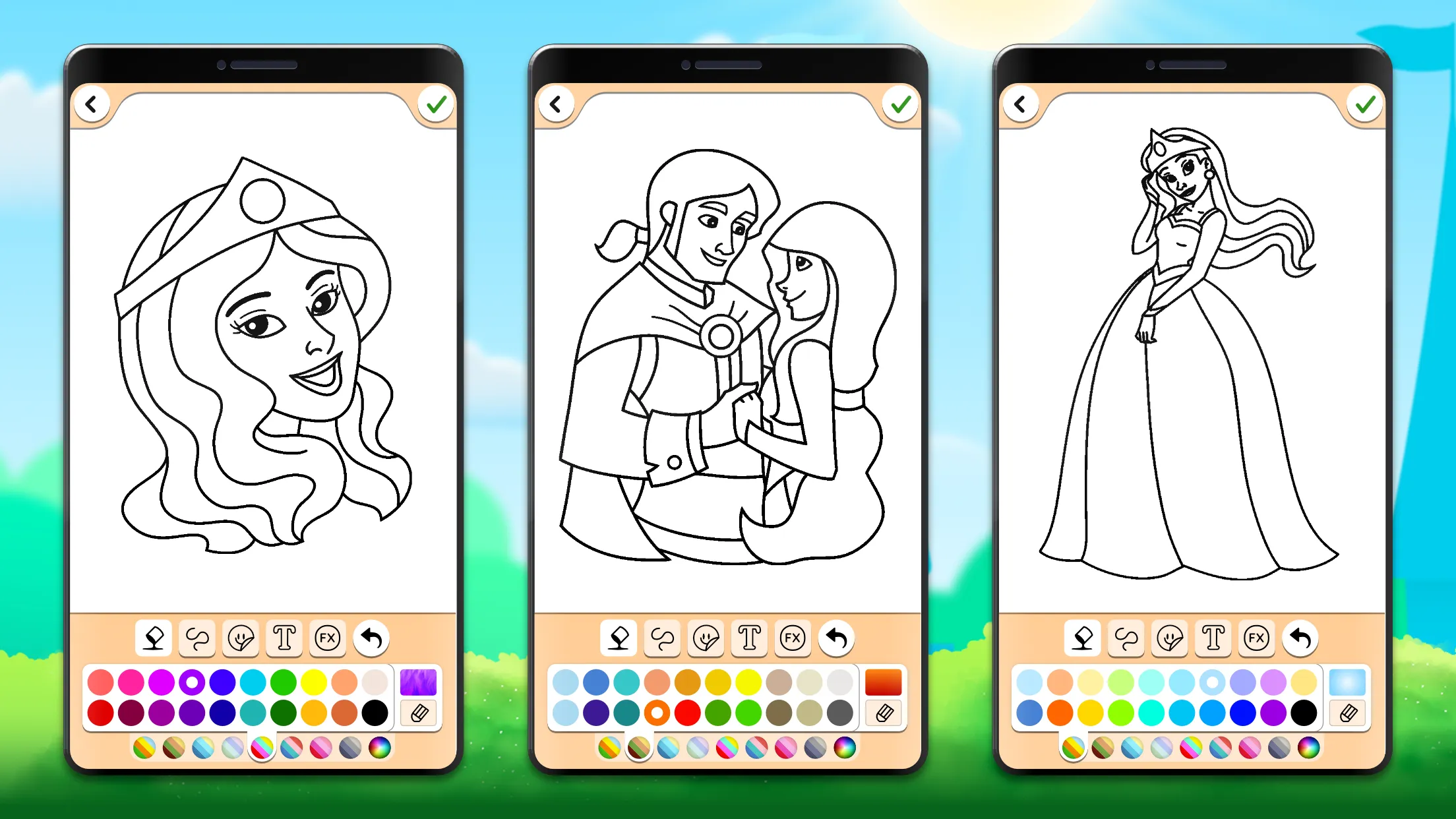 Princess Coloring Game | Indus Appstore | Screenshot