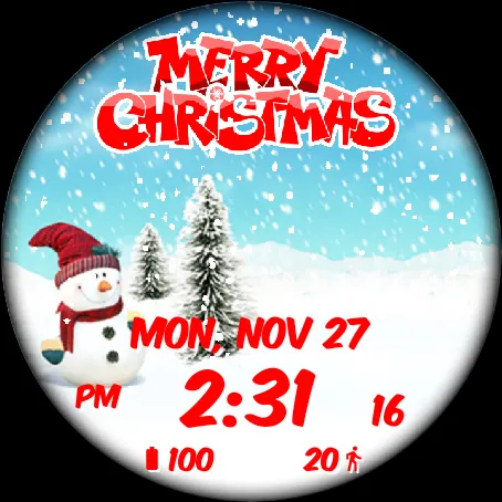 GS Christmas Watch Face | Indus Appstore | Screenshot