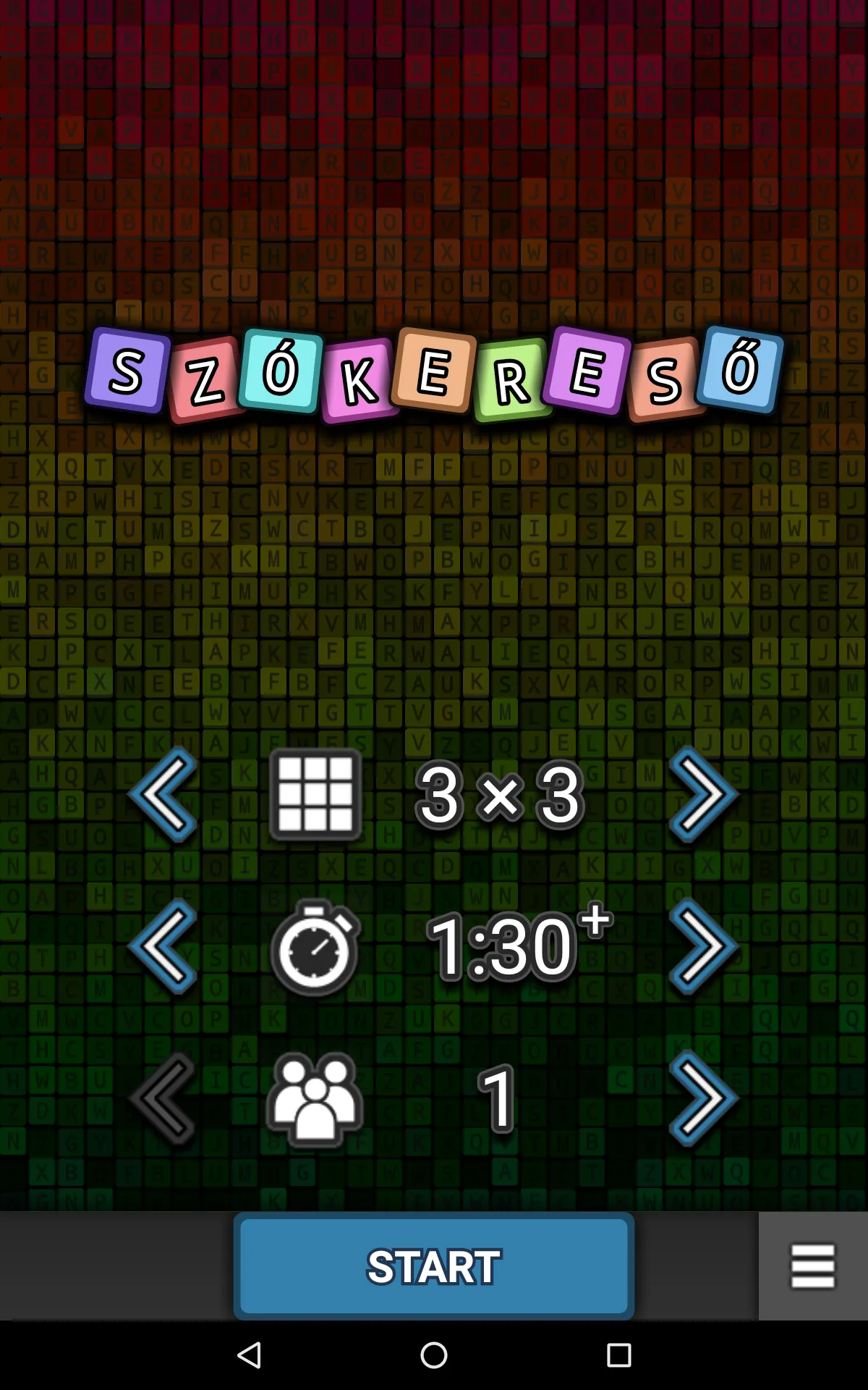 Szókereső | Indus Appstore | Screenshot