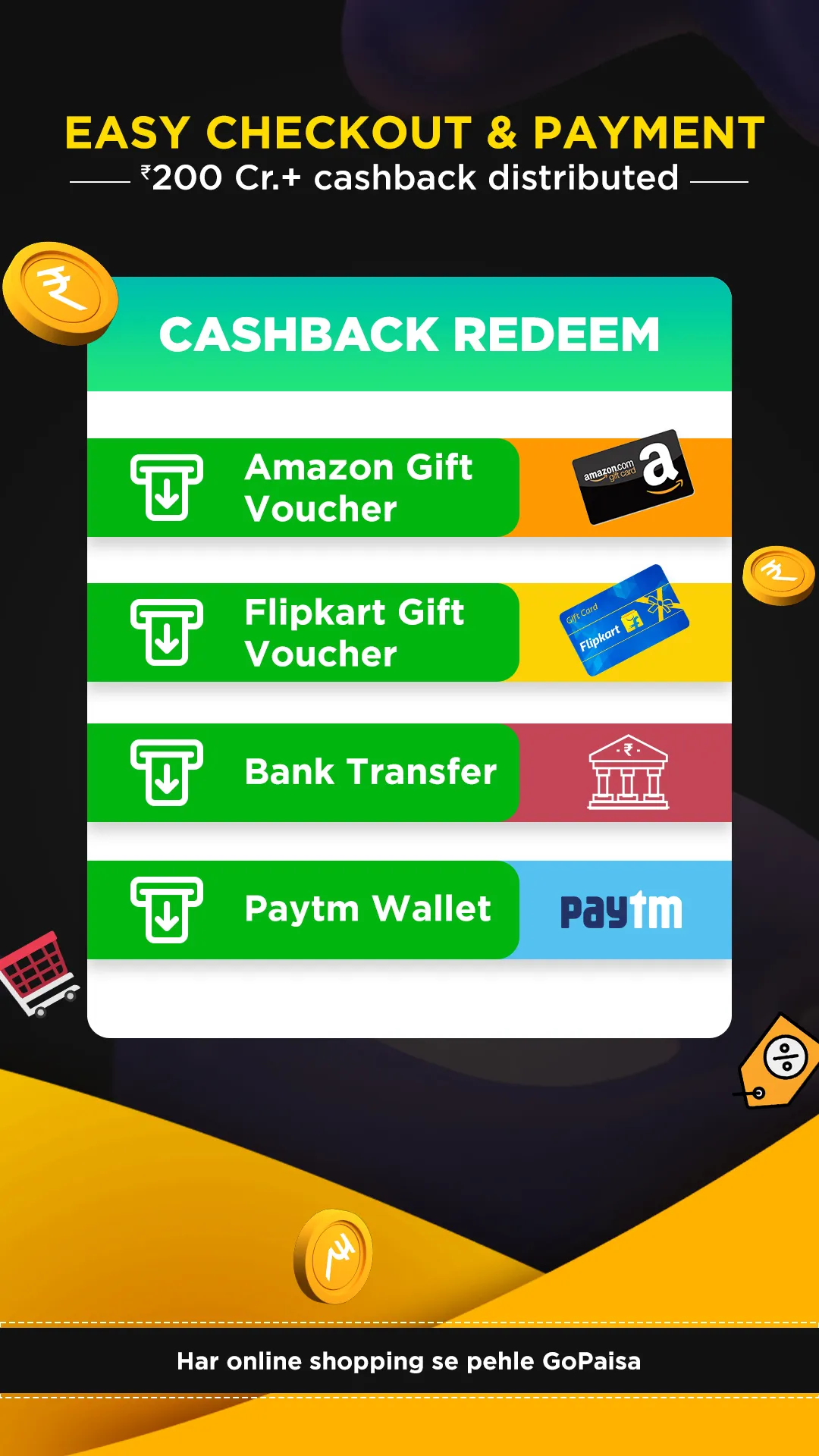 GoPaisa - Cashback & Coupons | Indus Appstore | Screenshot