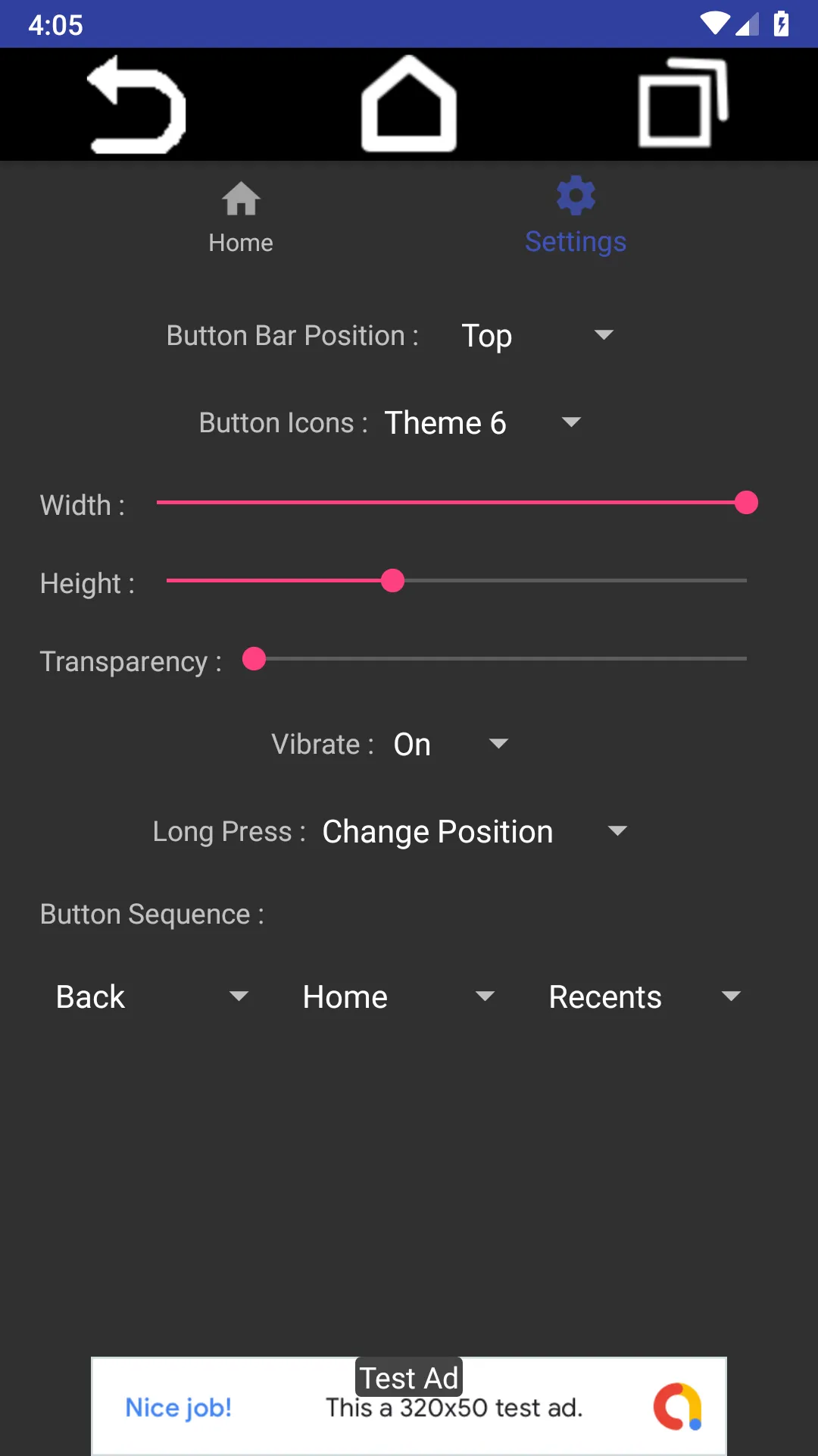 Soft Keys 2 - Home Back Button | Indus Appstore | Screenshot