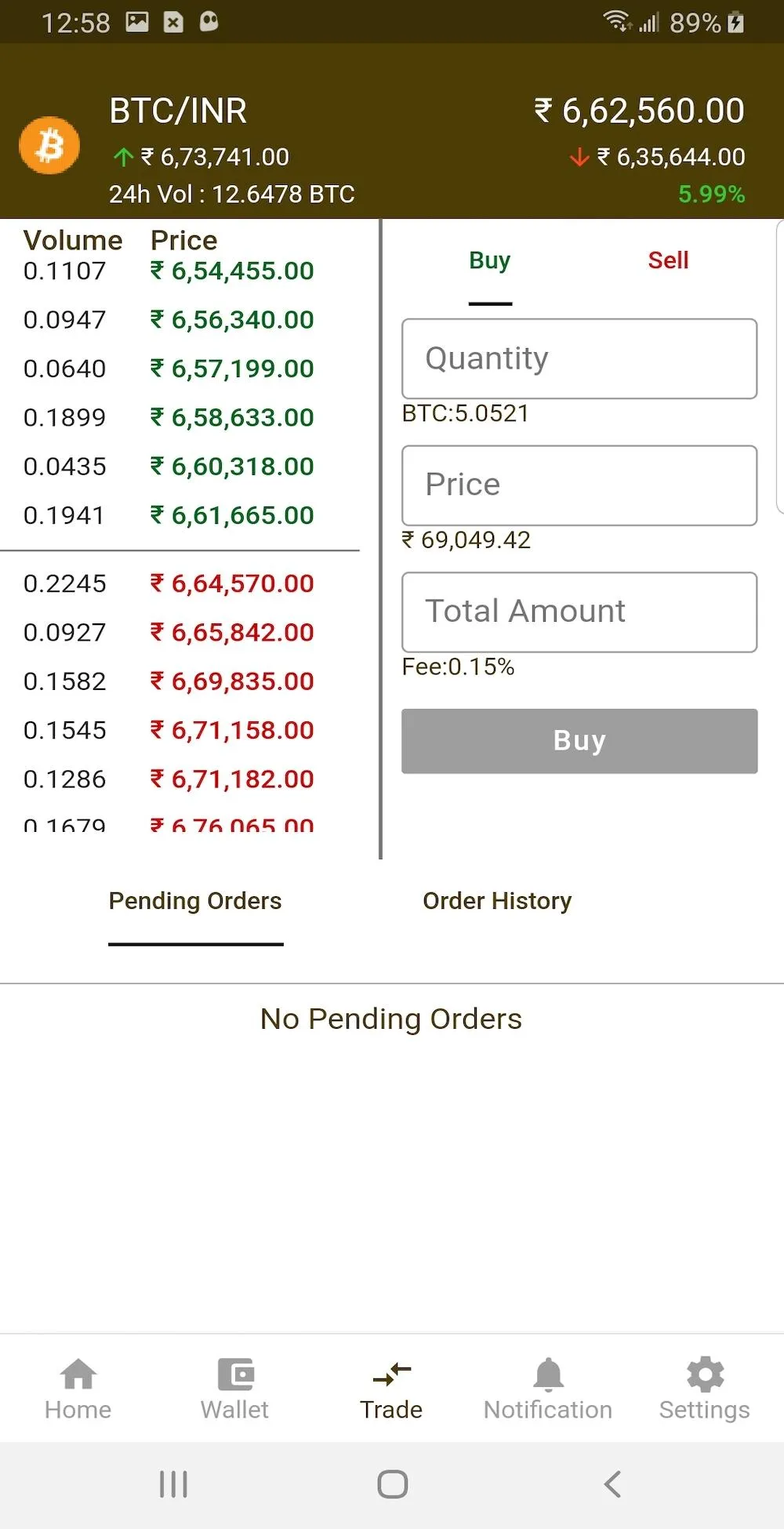 Colodax - Bitcoin Exchange | Indus Appstore | Screenshot