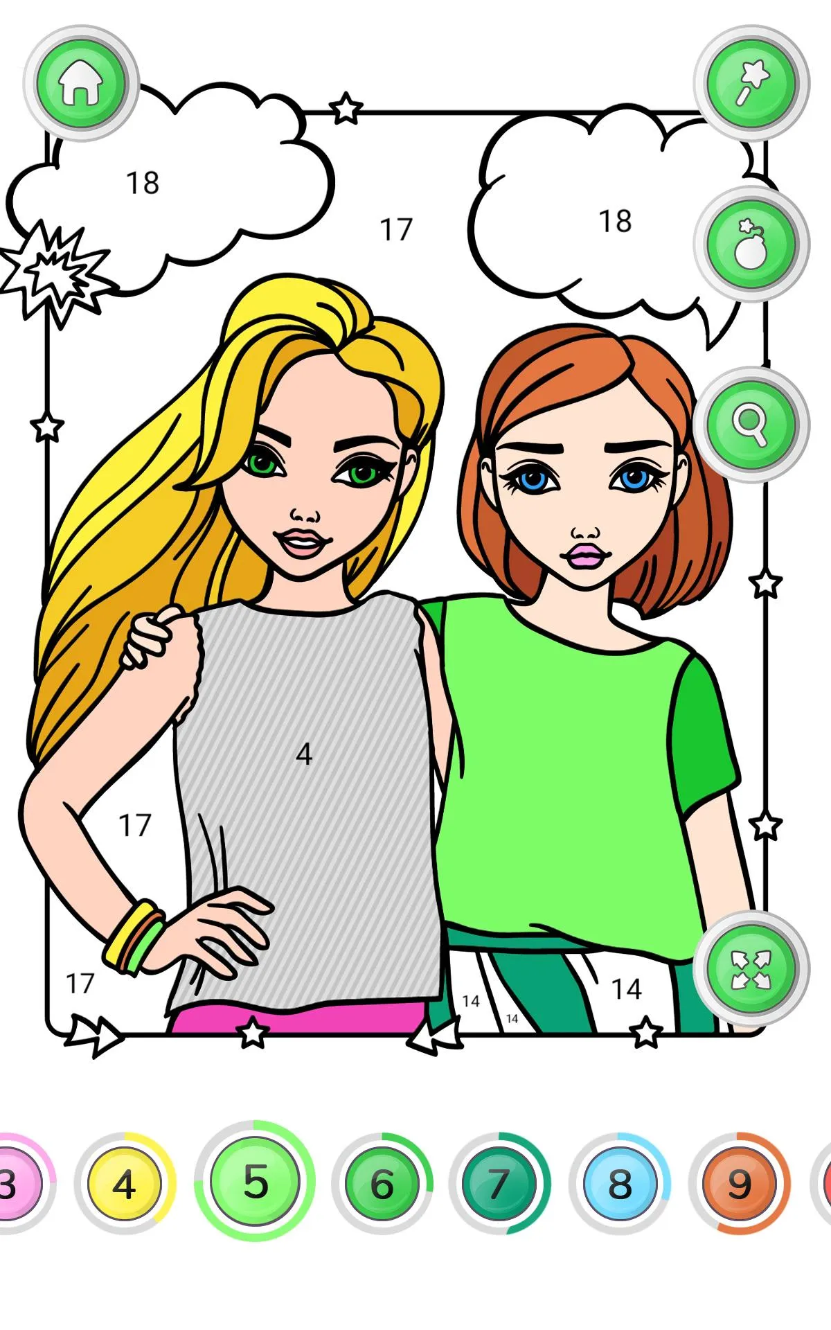 Girls Coloring Book for Girls | Indus Appstore | Screenshot