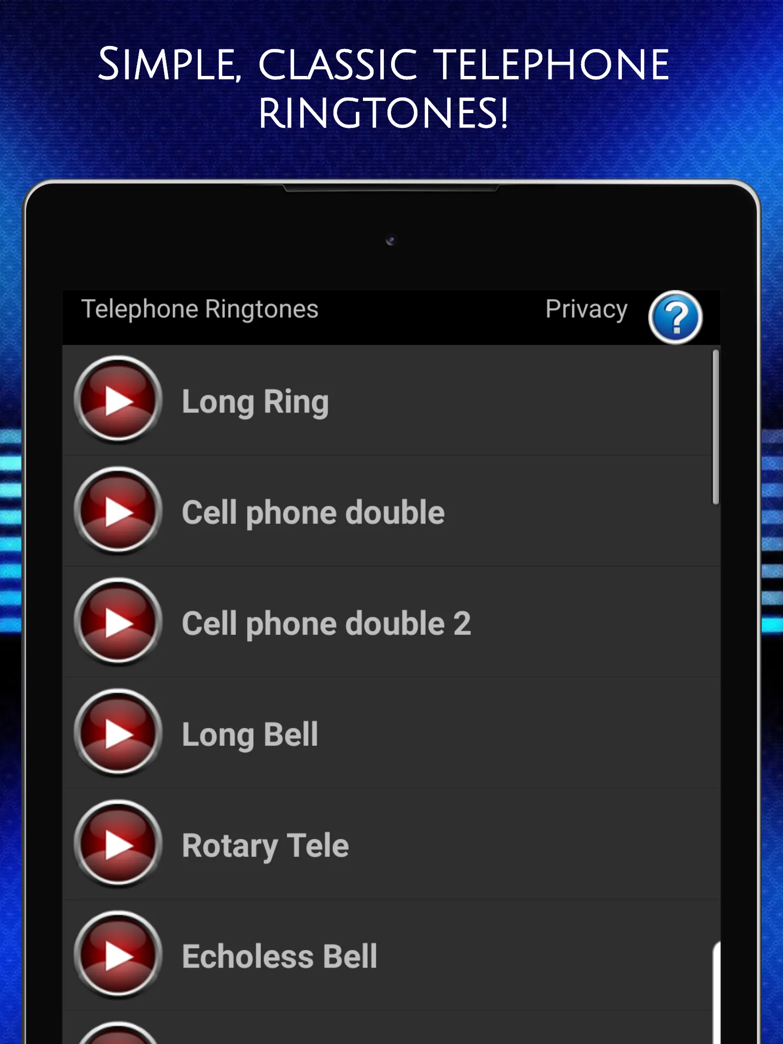 Telephone Ringtones | Indus Appstore | Screenshot