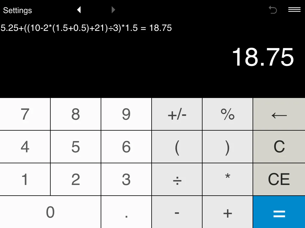 Calculator with parentheses | Indus Appstore | Screenshot