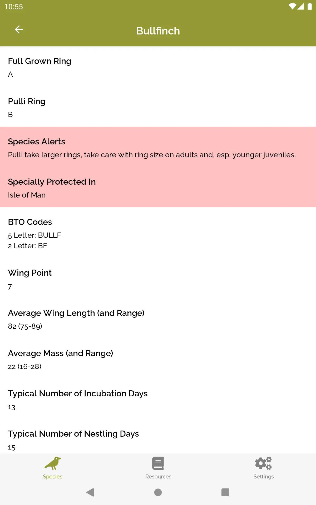 BTO Ringing & NRS Info | Indus Appstore | Screenshot