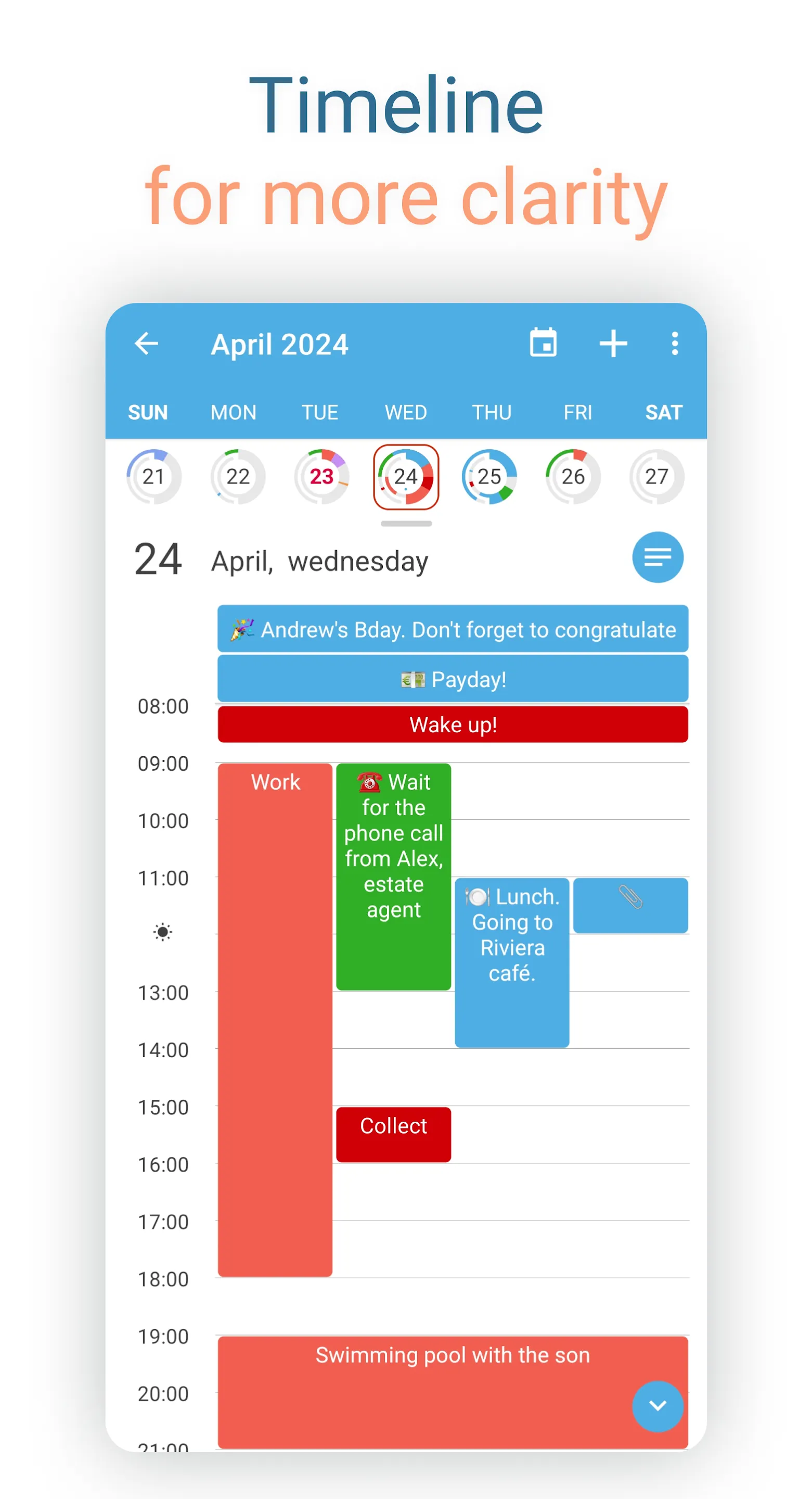 Sectograph. Day & Time planner | Indus Appstore | Screenshot