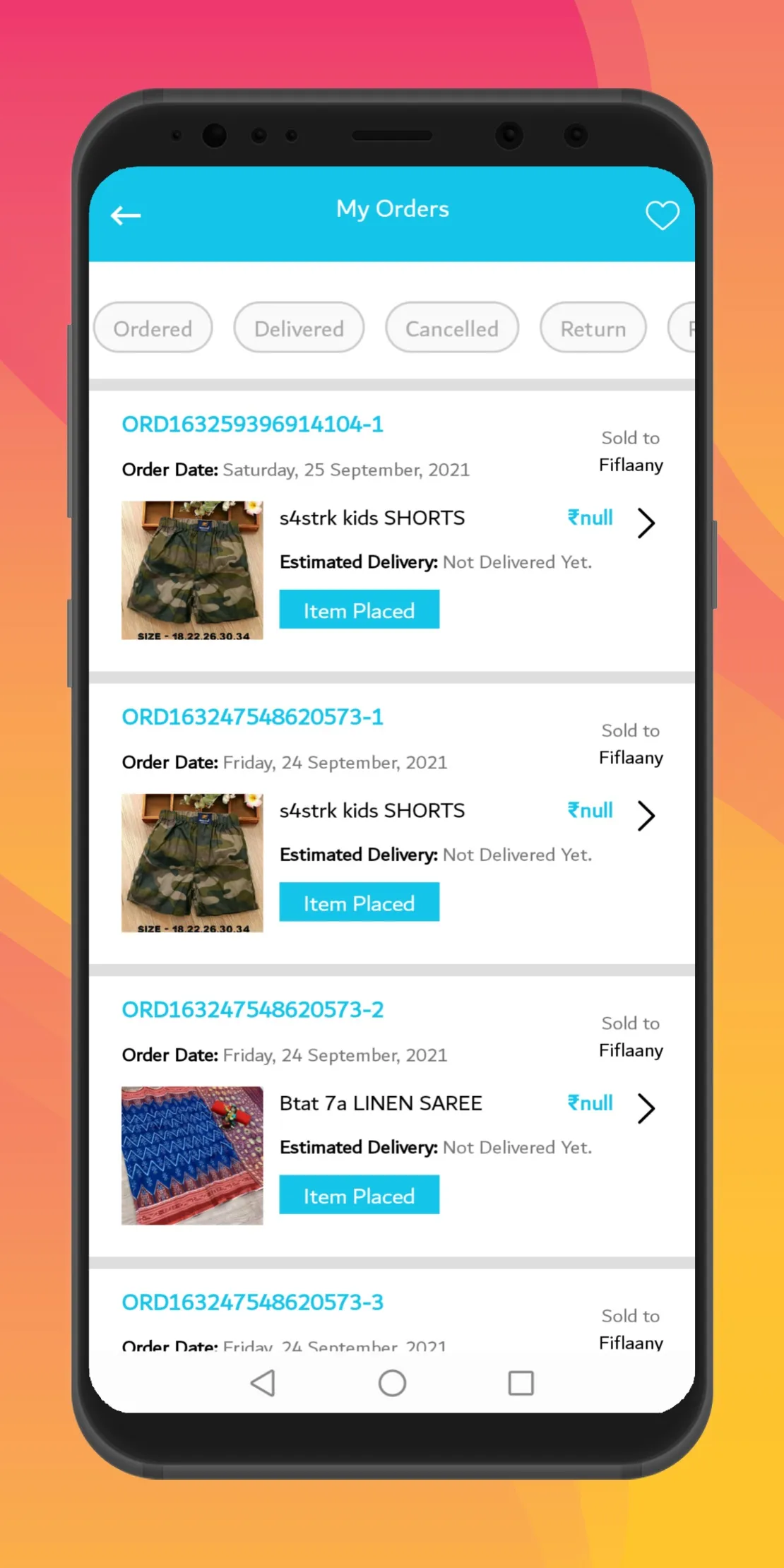 Fiflaany Shopping/Reselling | Indus Appstore | Screenshot