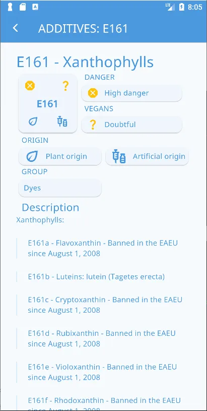 multiE Food Additives | Indus Appstore | Screenshot