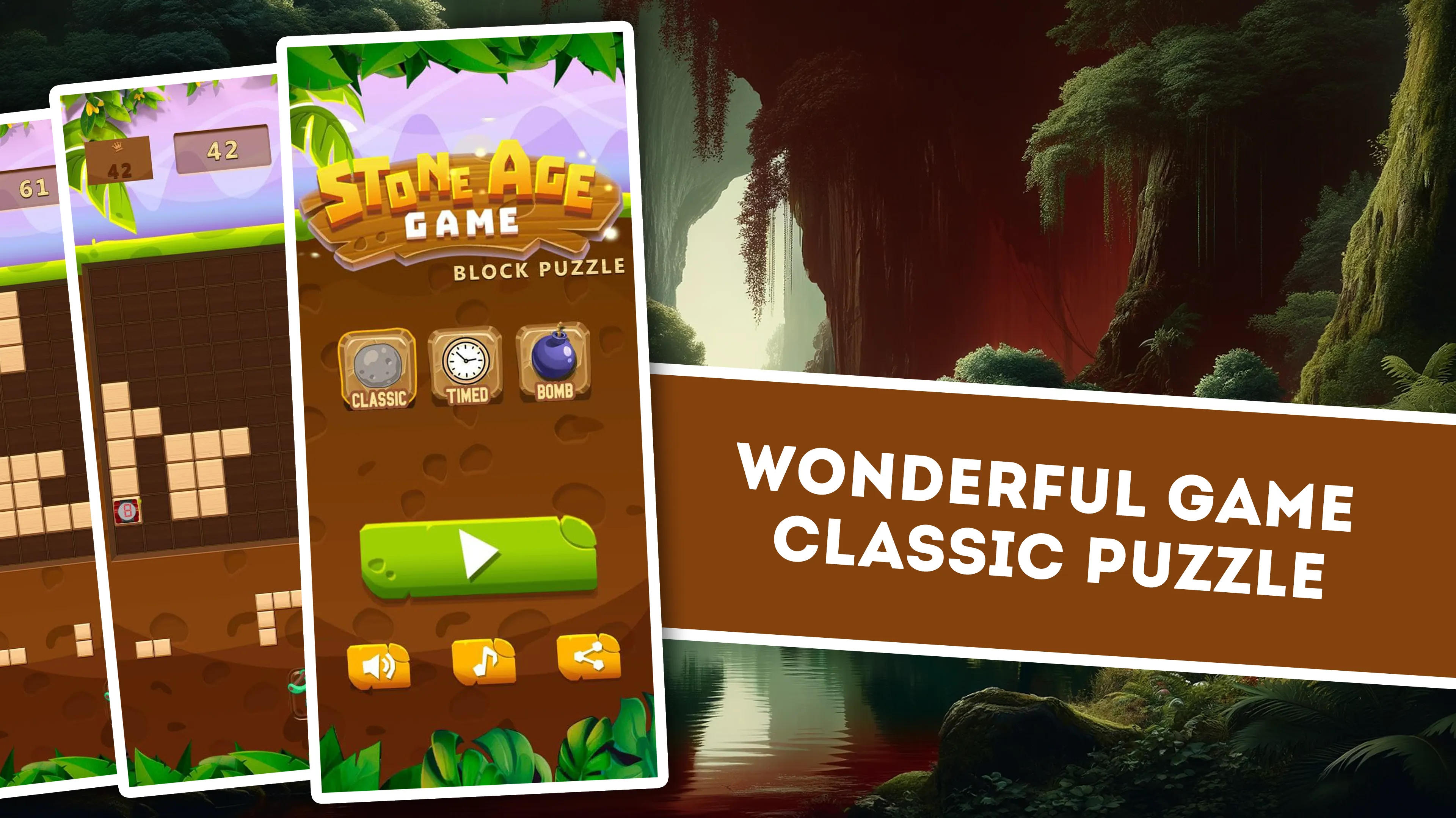 Block Puzzle in the Stone Age | Indus Appstore | Screenshot