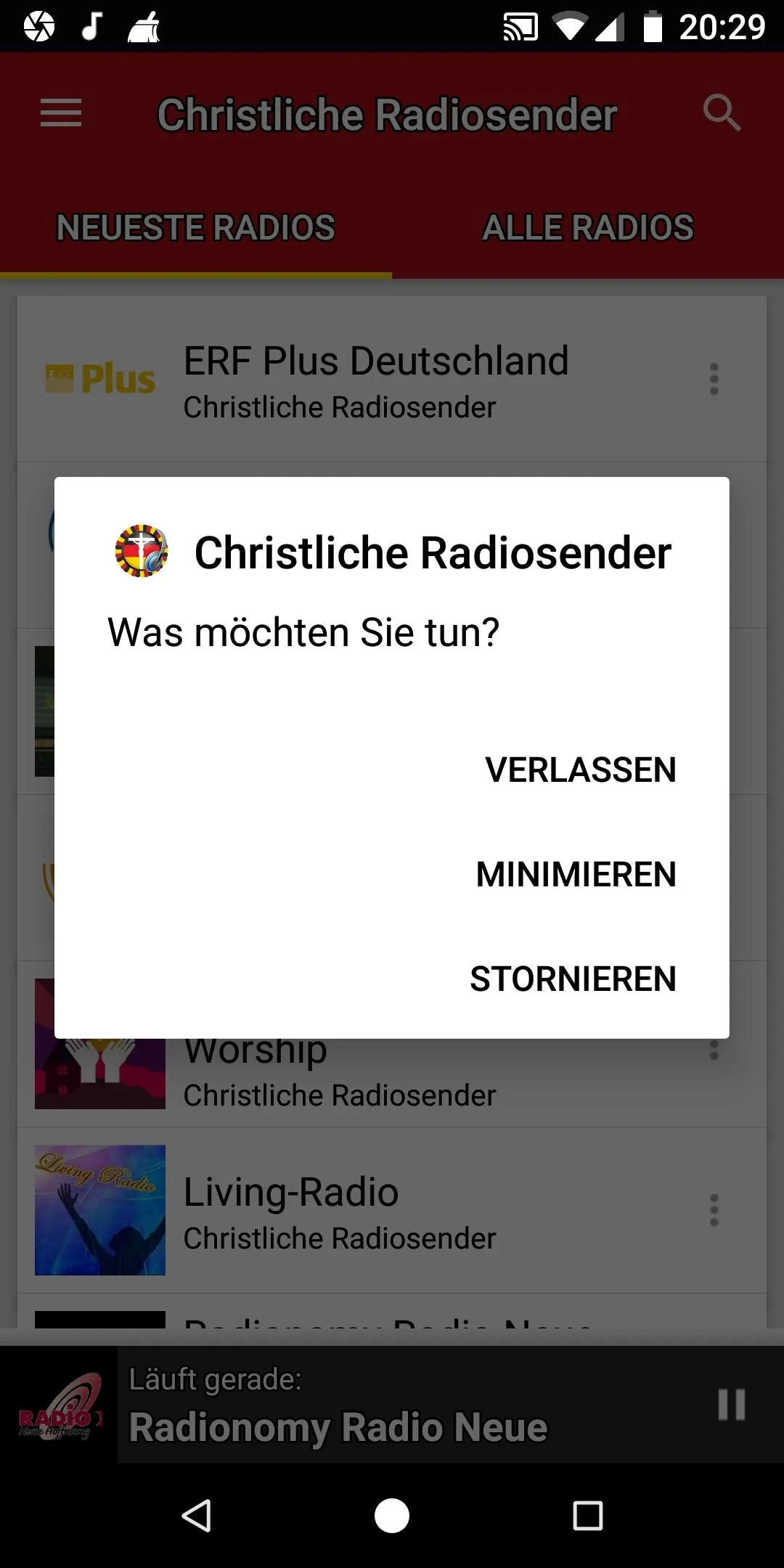 Christliche Radiosender | Indus Appstore | Screenshot