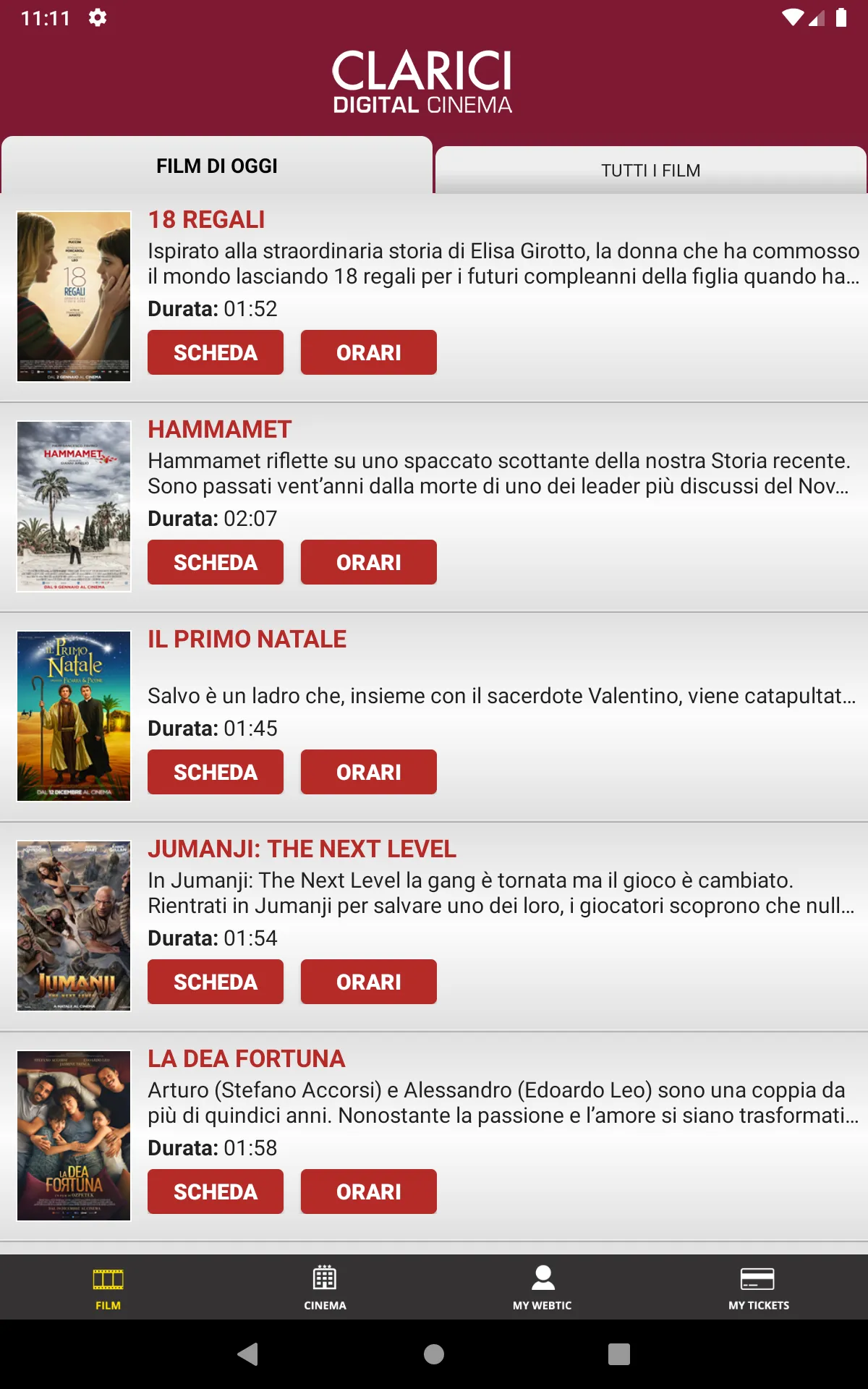 Cinema Clarici Webtic | Indus Appstore | Screenshot