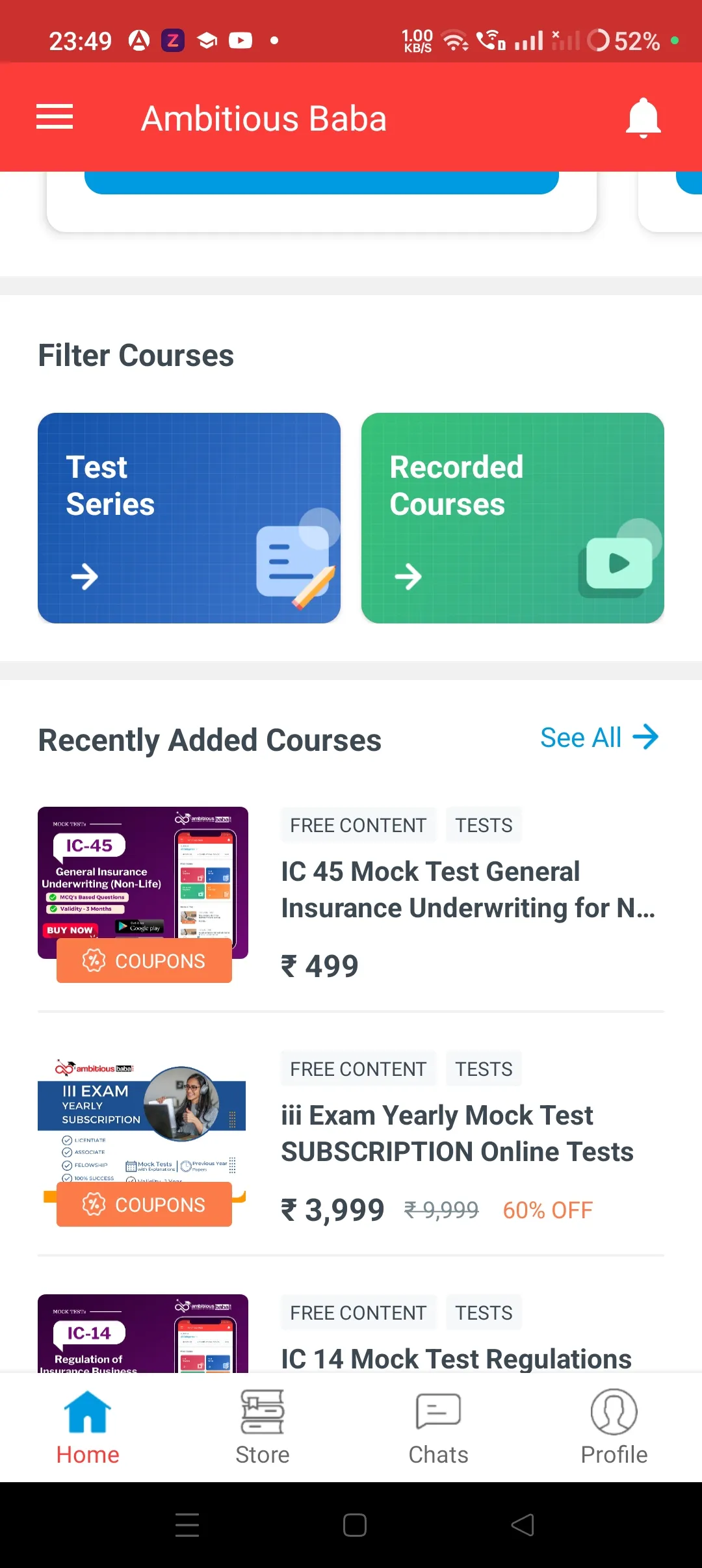 Ambitious Baba : Exam Prep APP | Indus Appstore | Screenshot