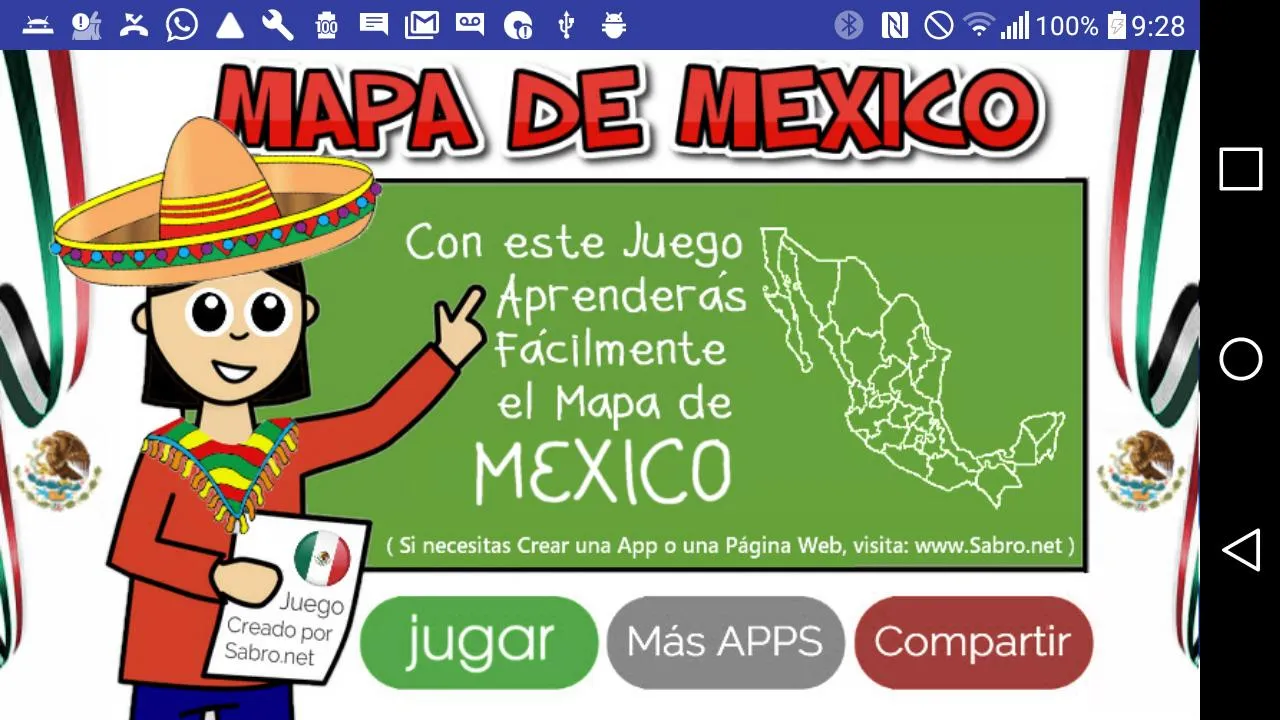 Mapa de Mexico Juego | Indus Appstore | Screenshot