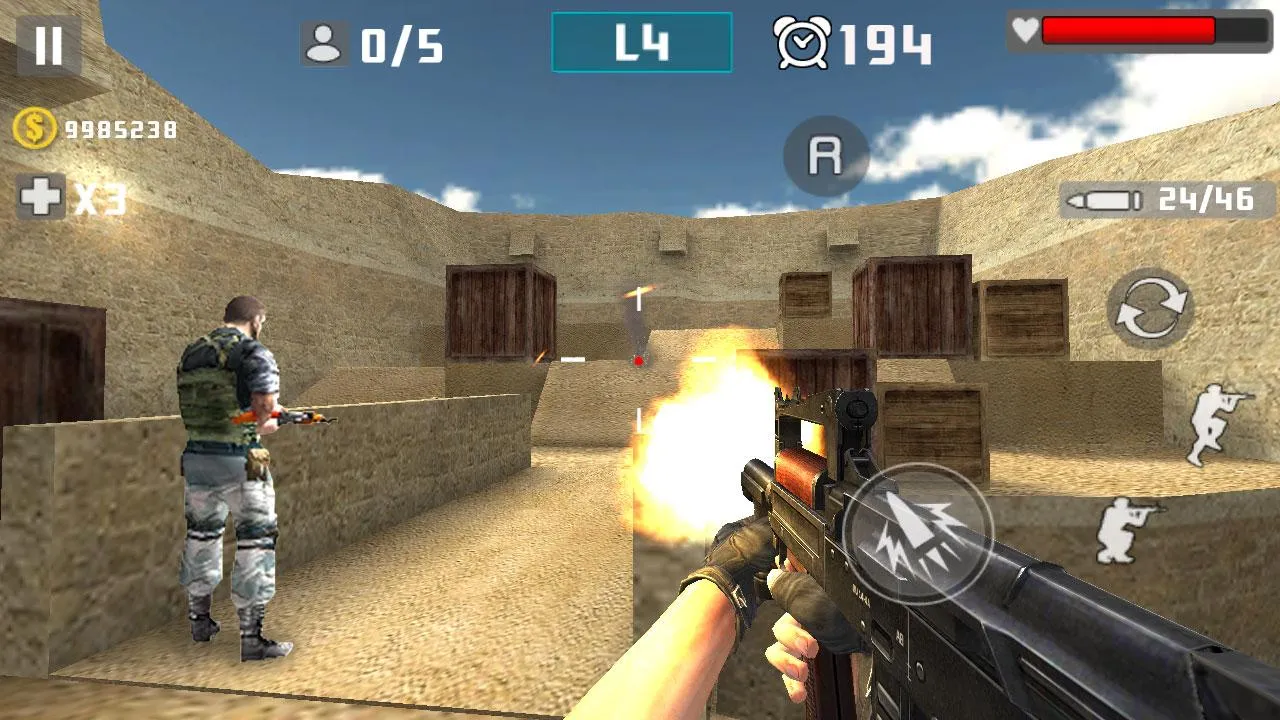 Gun Shot Fire War | Indus Appstore | Screenshot