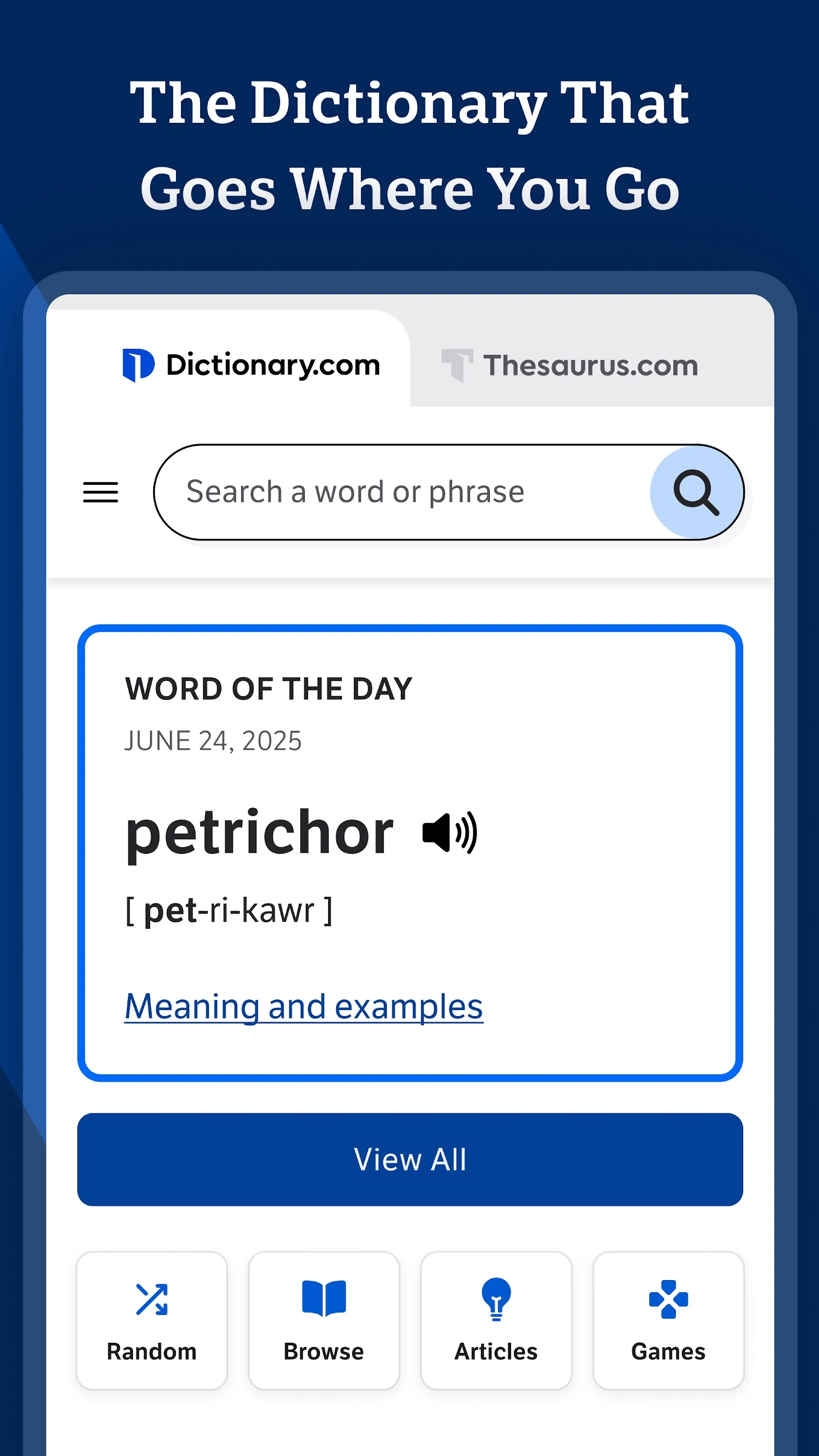 Dictionary.com: English Words | Indus Appstore | Screenshot
