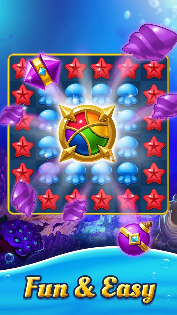 Ocean Splash: Jelly Fish gems | Indus Appstore | Screenshot