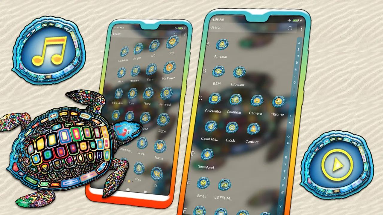 Turtle Mandala Launcher Theme | Indus Appstore | Screenshot