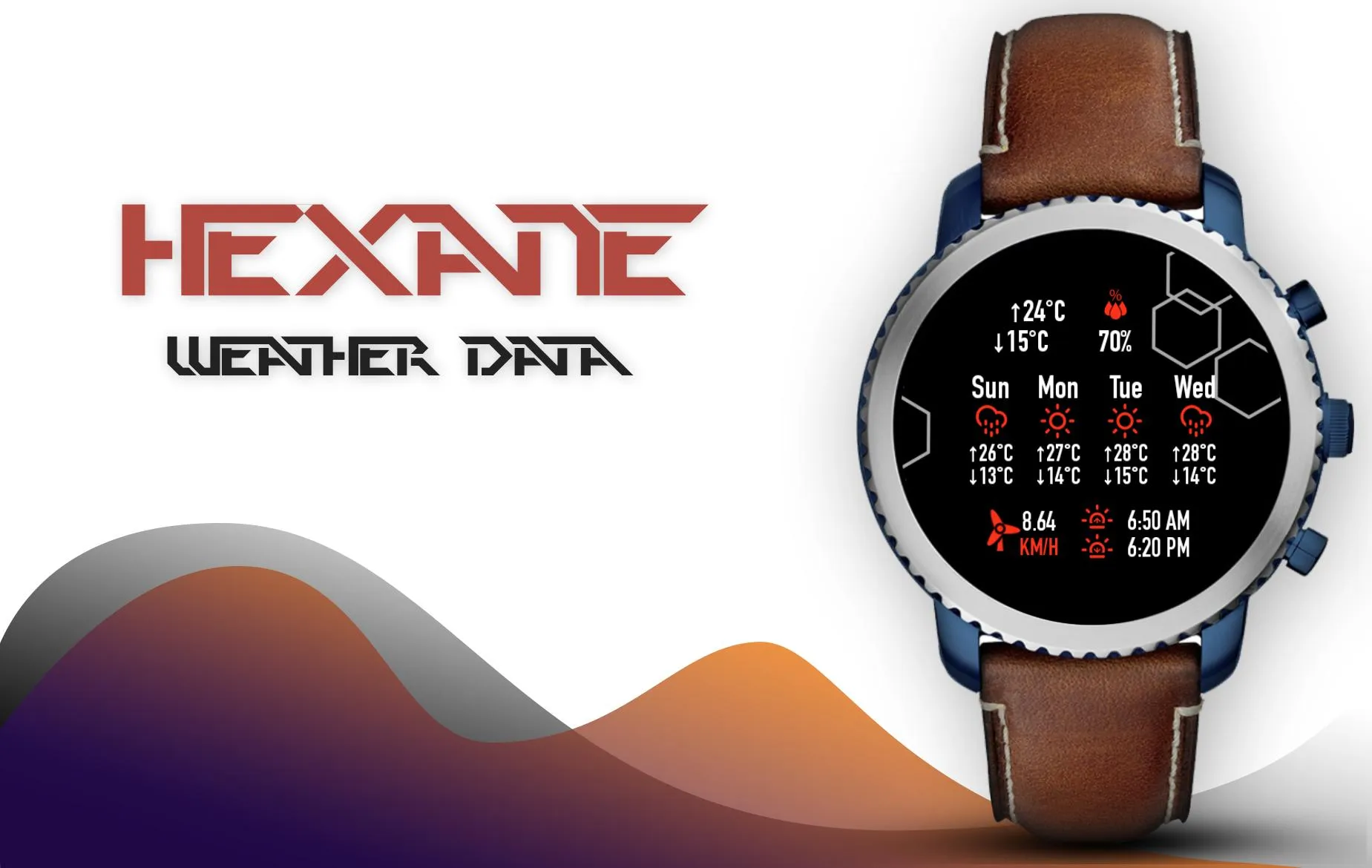 Hexane Digital Watch Face | Indus Appstore | Screenshot