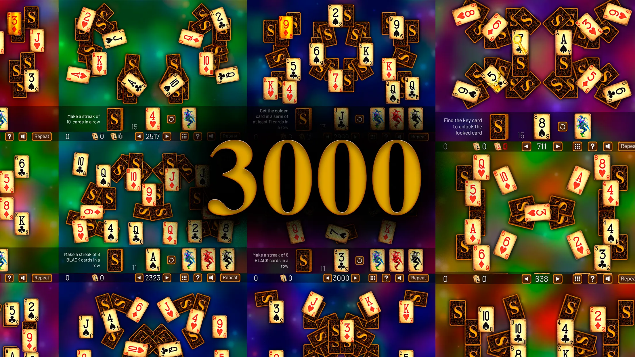 3000 TriPeaks Solitaire Games | Indus Appstore | Screenshot