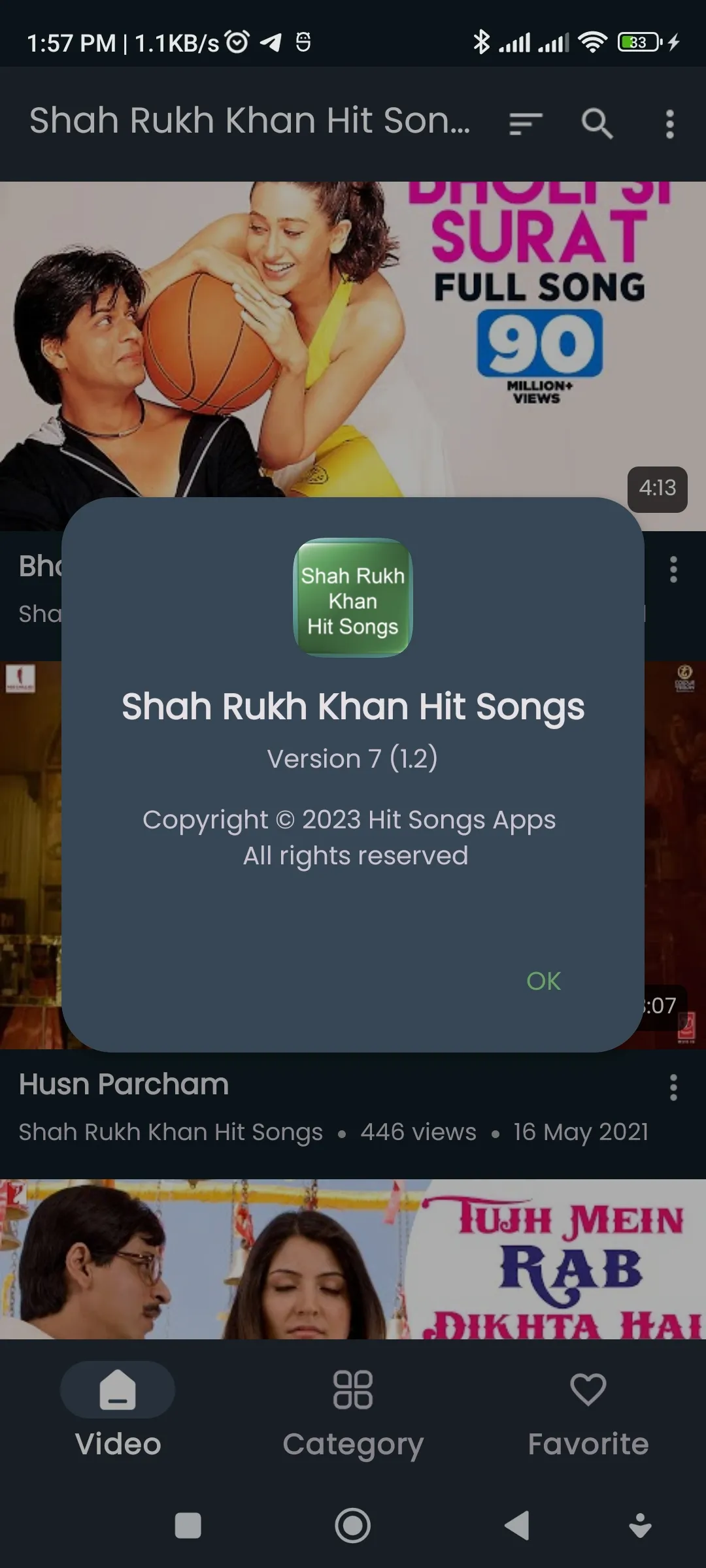 Shah Rukh Khan Hit Songs | Indus Appstore | Screenshot