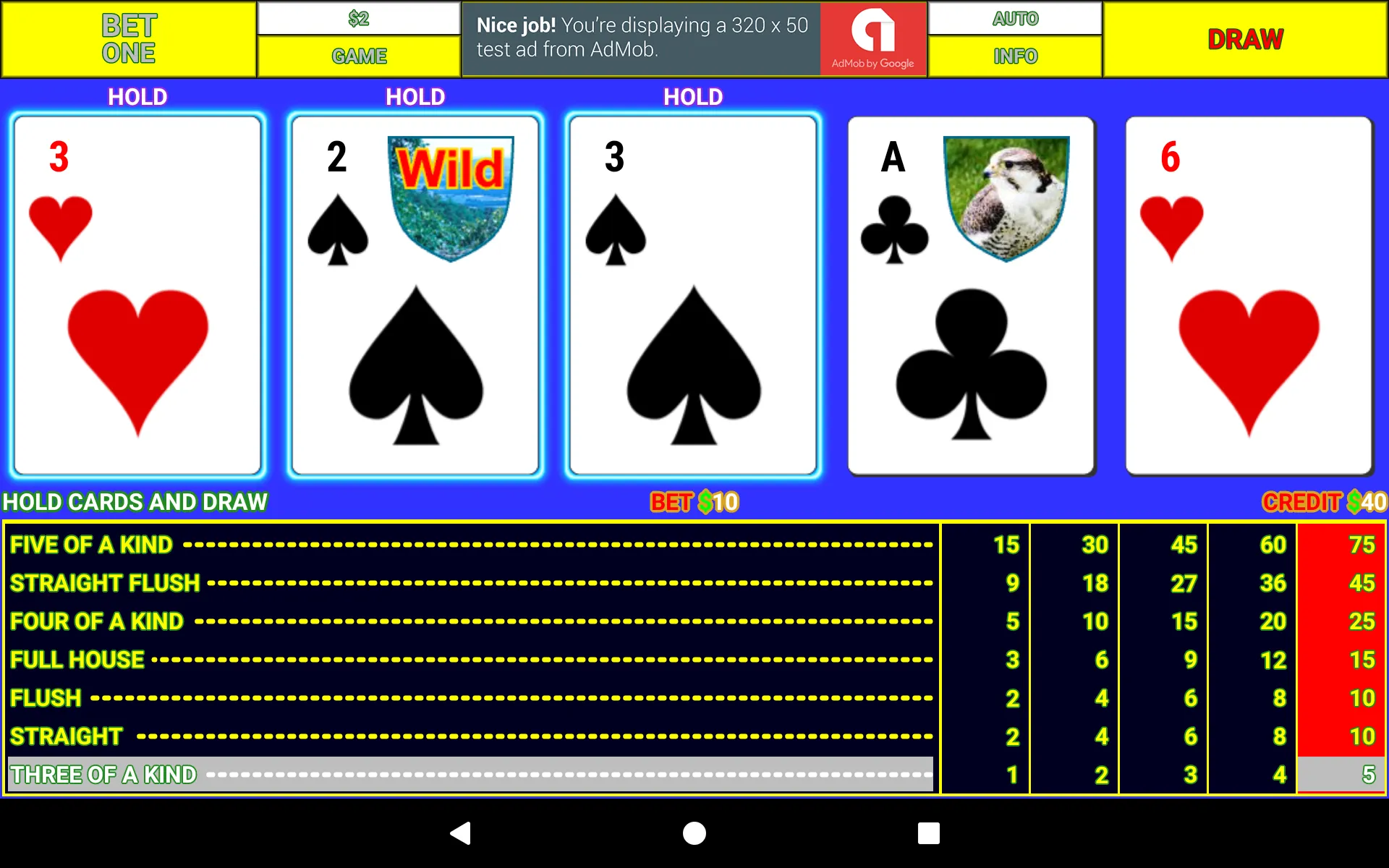 Ax Video Poker | Indus Appstore | Screenshot