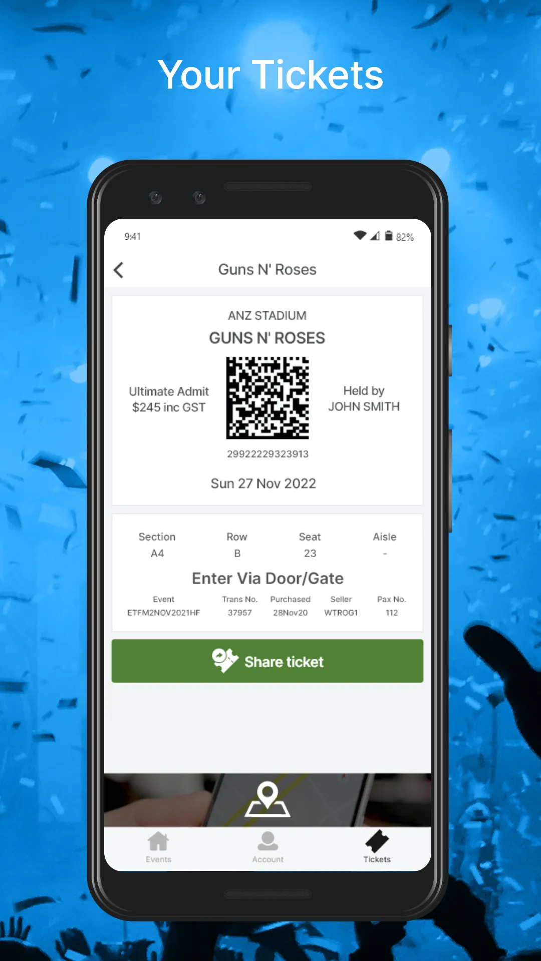 Ticketek AU | Indus Appstore | Screenshot