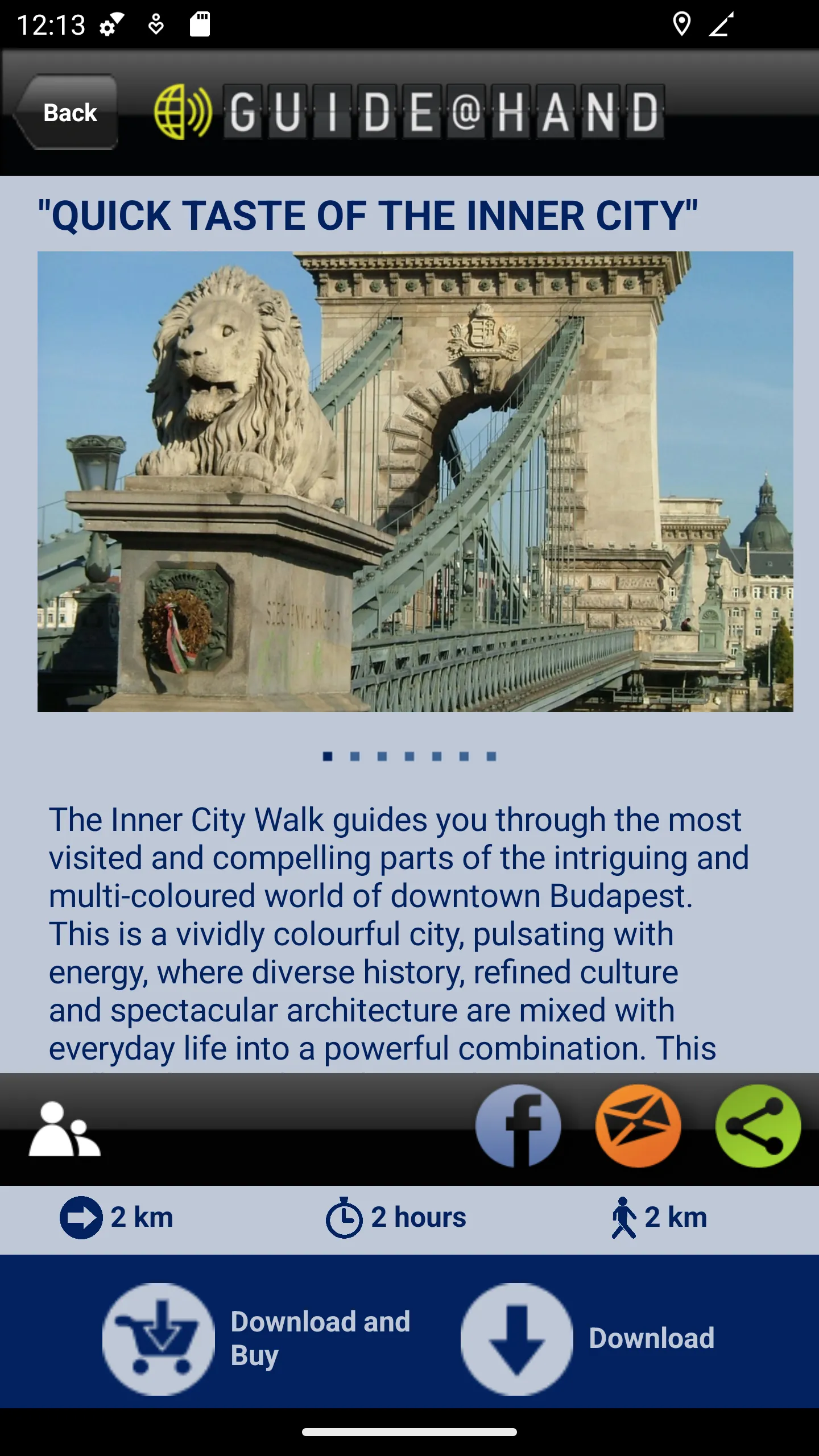 Budapest GUIDE@HAND | Indus Appstore | Screenshot