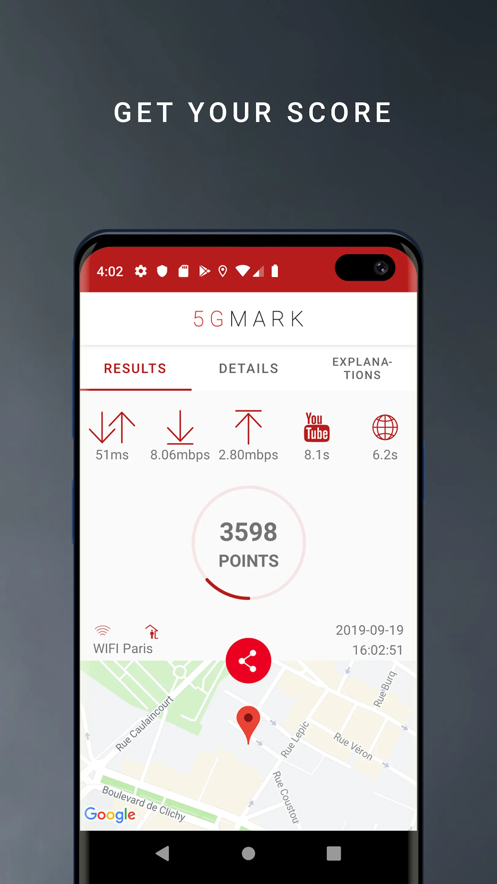 5GMARK Speed & Quality Test | Indus Appstore | Screenshot