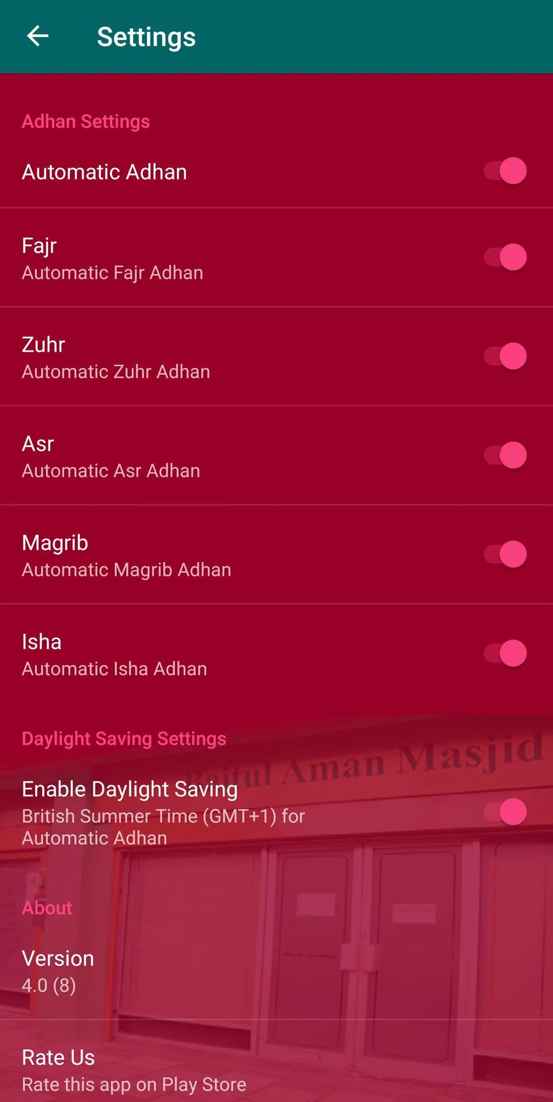 Prayers Timetable KTBAM | Indus Appstore | Screenshot