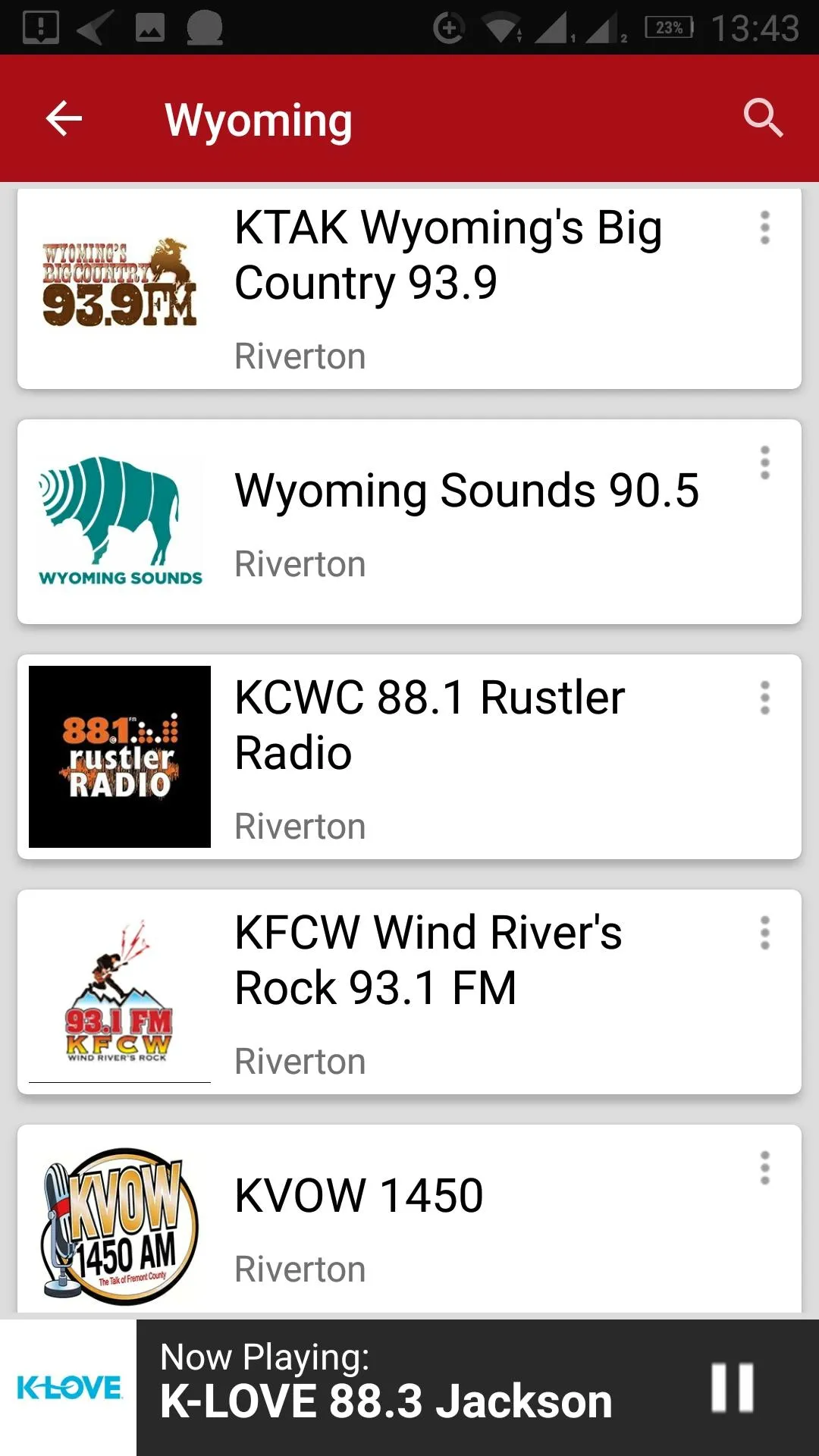 Wyoming Radio Stations - USA | Indus Appstore | Screenshot