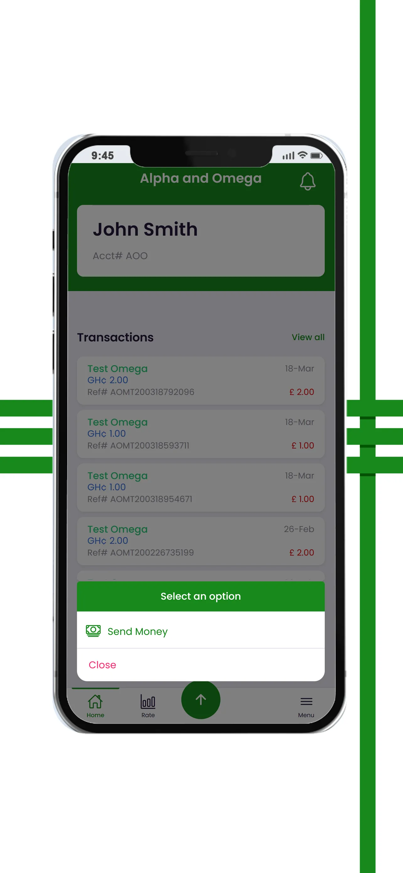 Alpha & Omega - Money Transfer | Indus Appstore | Screenshot