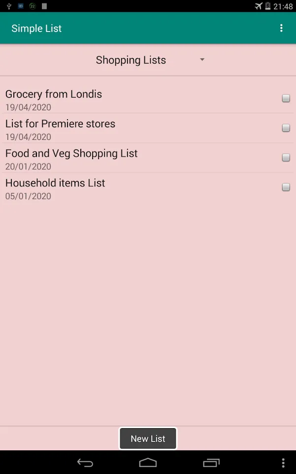 Simple List | Indus Appstore | Screenshot