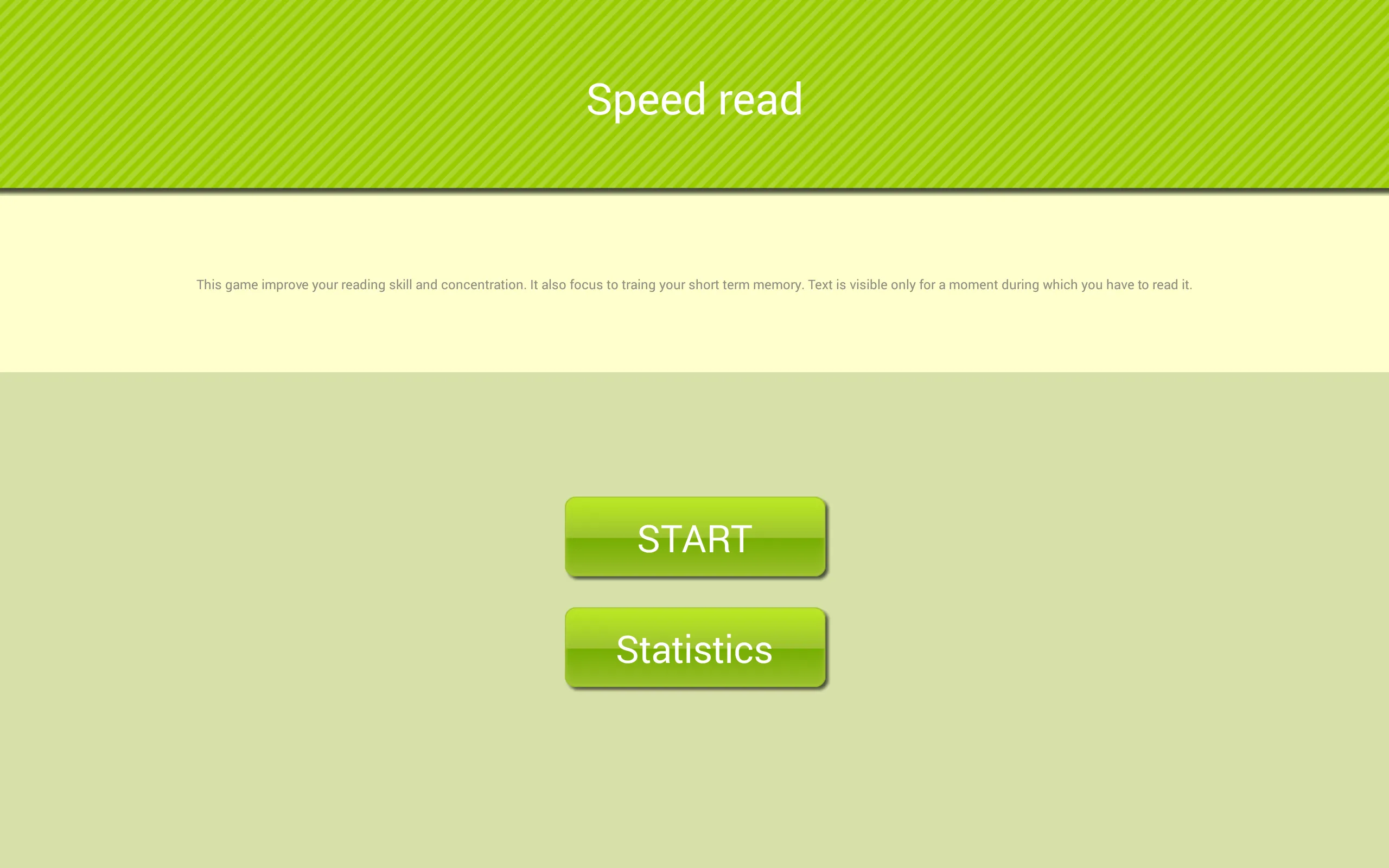 Speed reading game | Indus Appstore | Screenshot