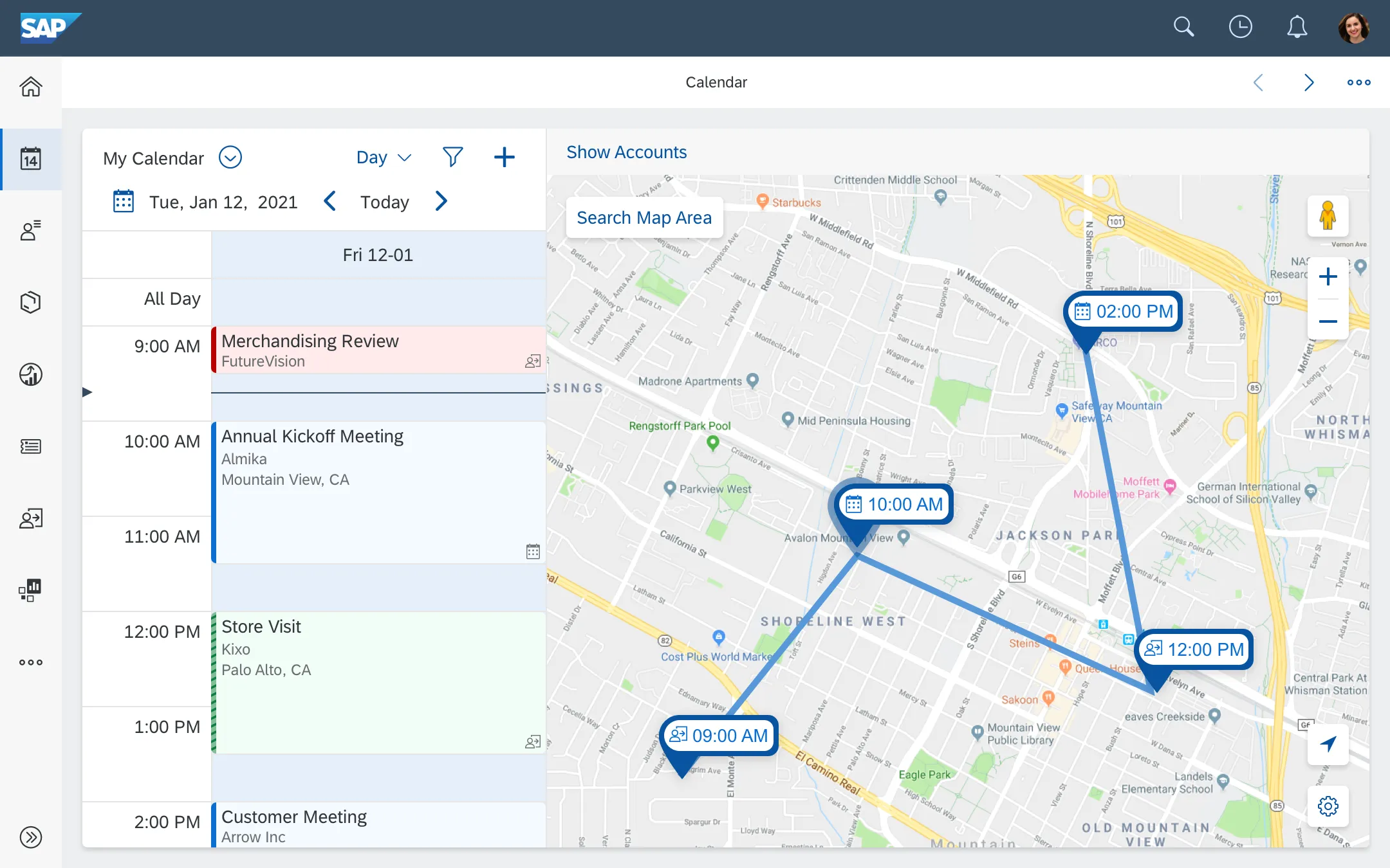 SAP Cloud for Customer | Indus Appstore | Screenshot