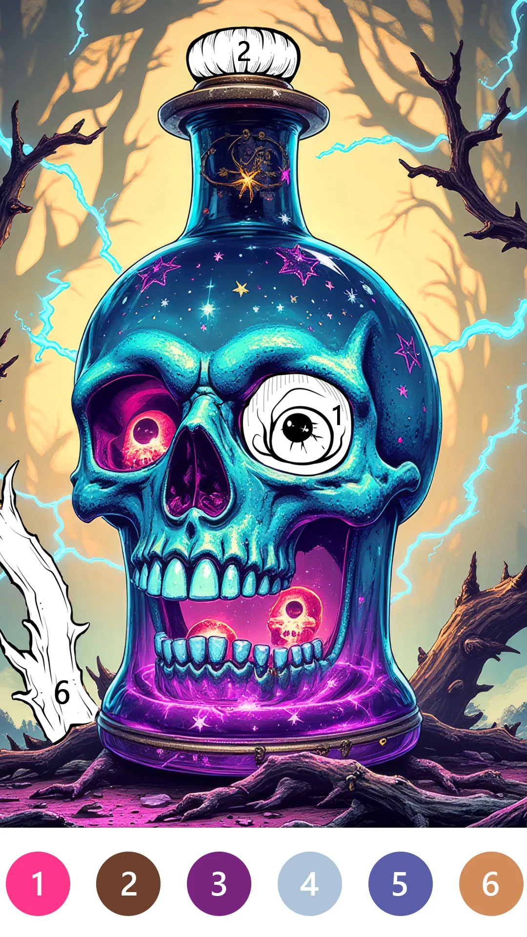 Macabre Color Paint By Number | Indus Appstore | Screenshot