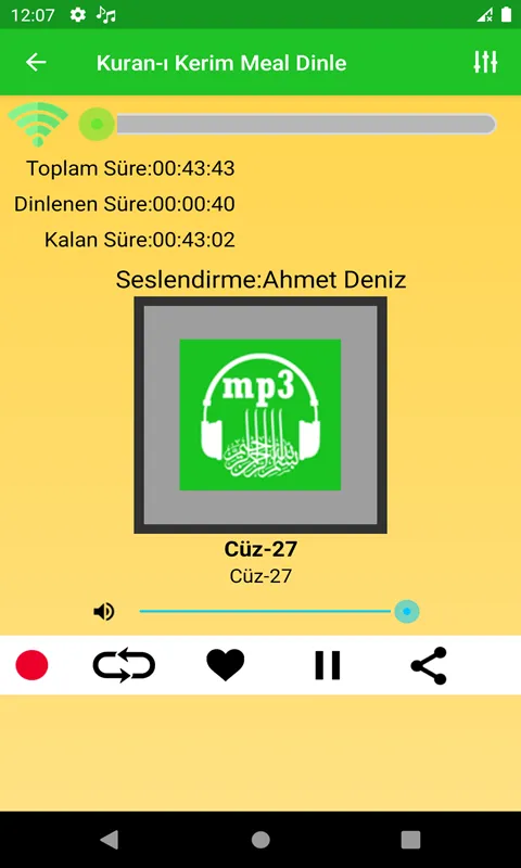 Kur'an-ı Kerim Meal Dinle | Indus Appstore | Screenshot