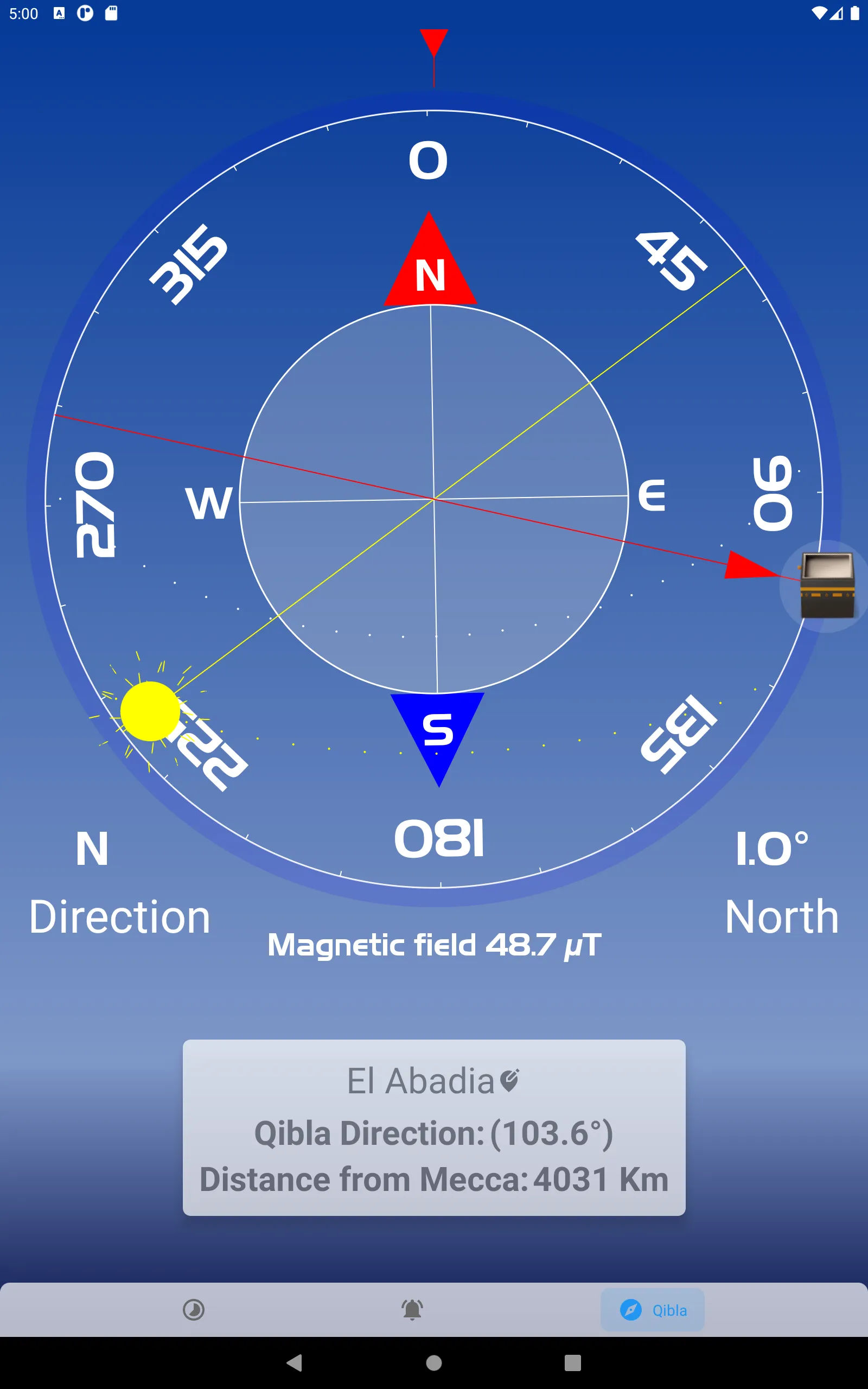 Qibla direction & prayer times | Indus Appstore | Screenshot