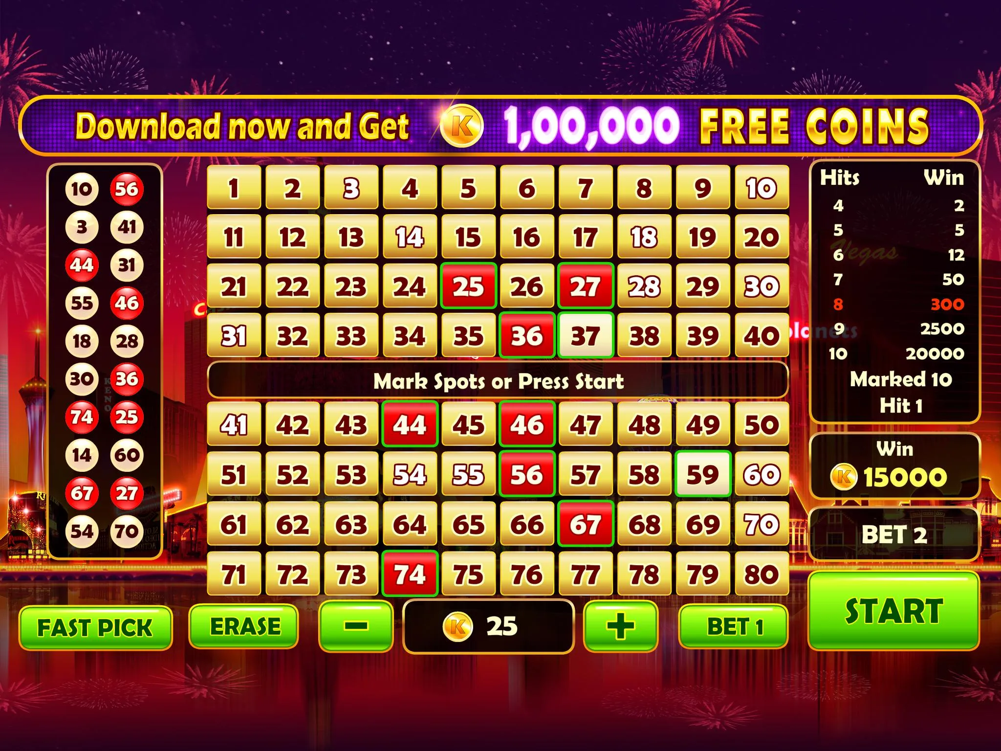 Keno Prime - Super 3X Payout | Indus Appstore | Screenshot