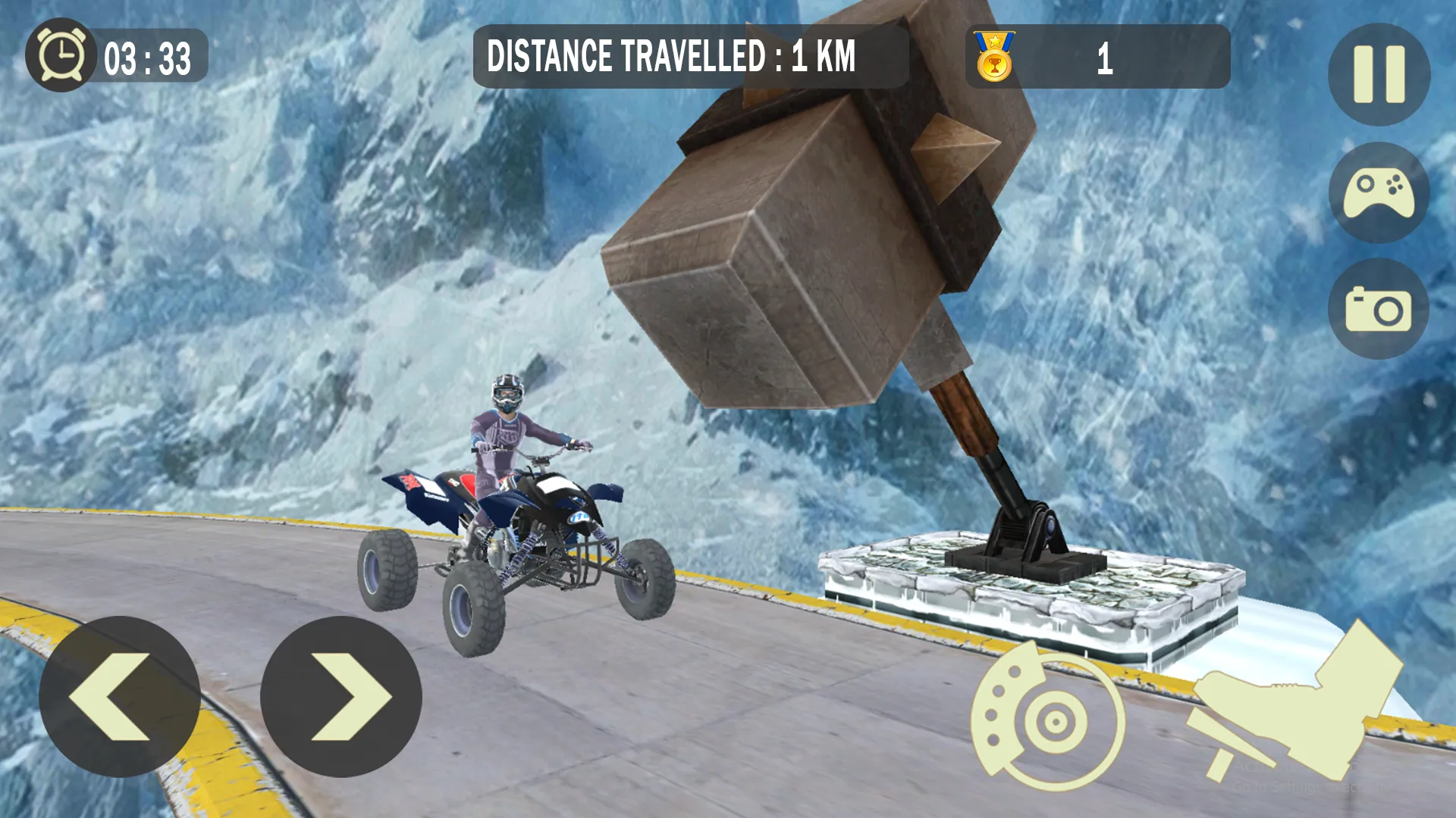 Impossible Snow ATV Bike Stunt | Indus Appstore | Screenshot