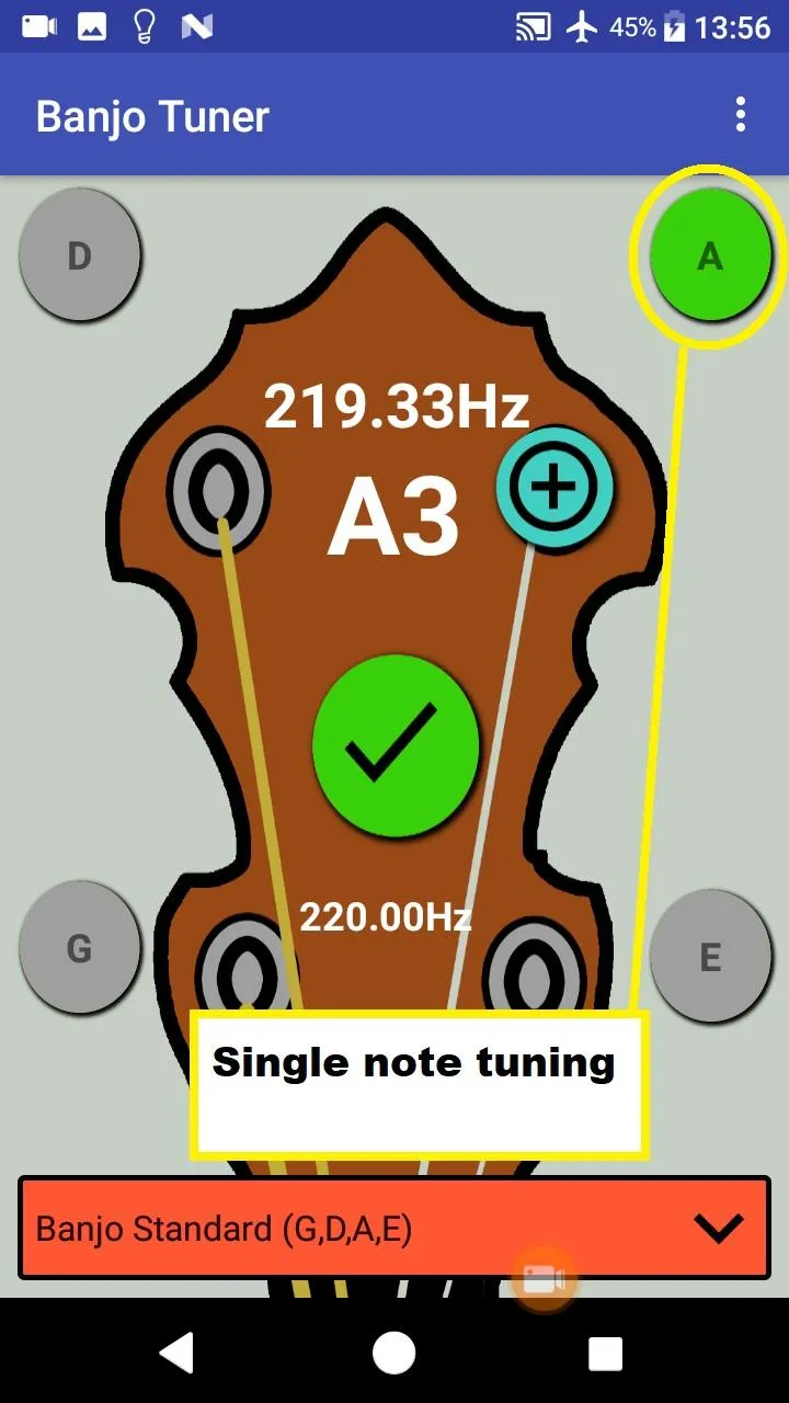 Tenor Banjo Tuner | Indus Appstore | Screenshot