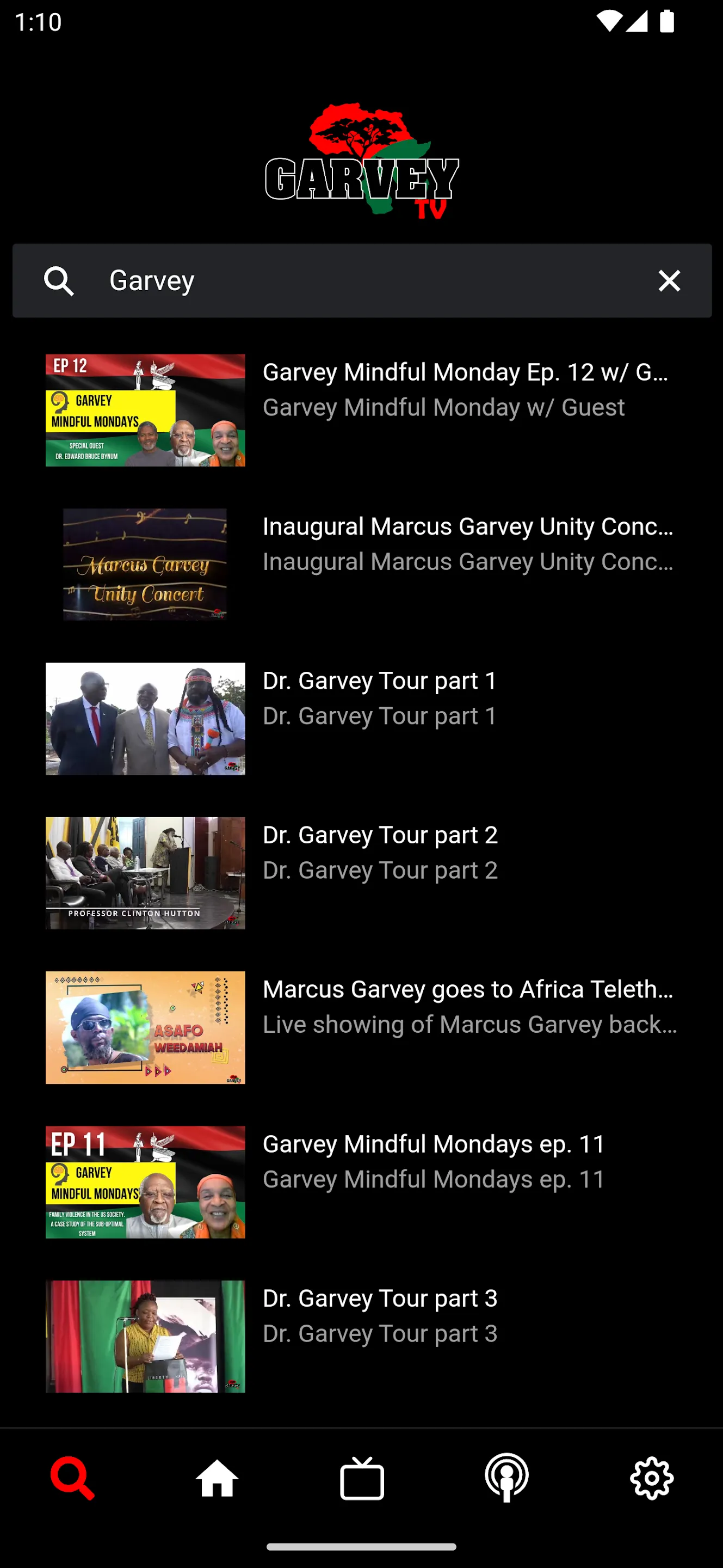 Garvey TV | Indus Appstore | Screenshot