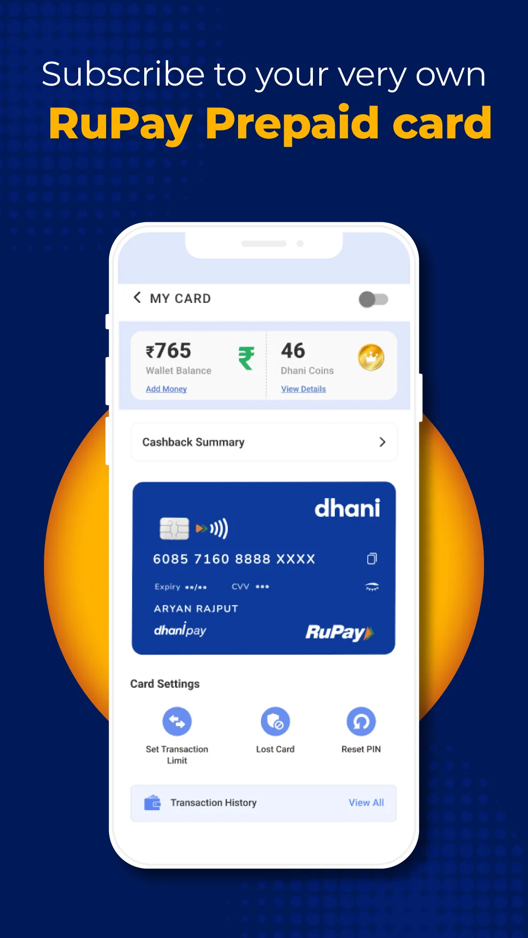 Dhani: UPI, Cards & Bills | Indus Appstore | Screenshot