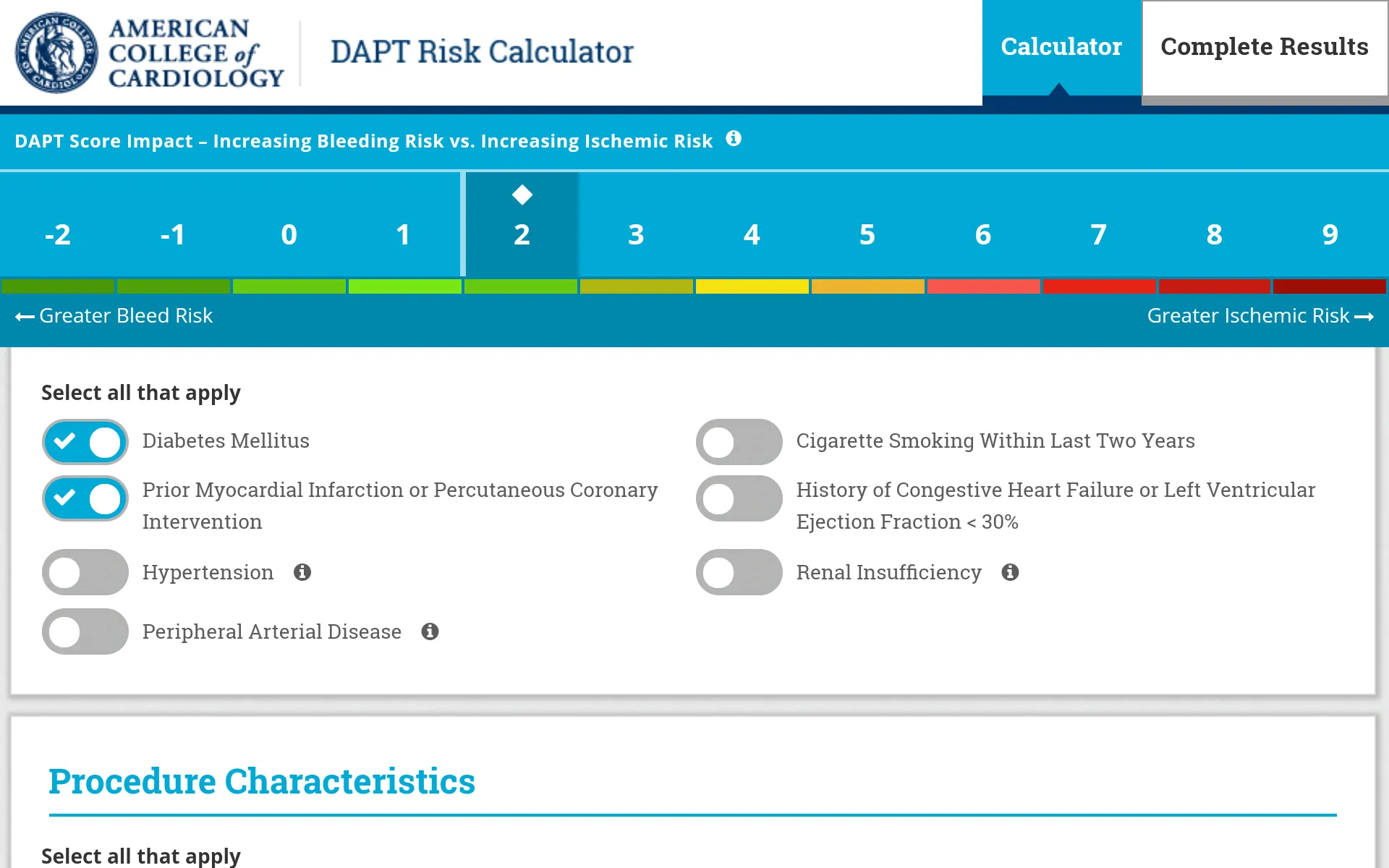 DAPT Risk Calculator | Indus Appstore | Screenshot